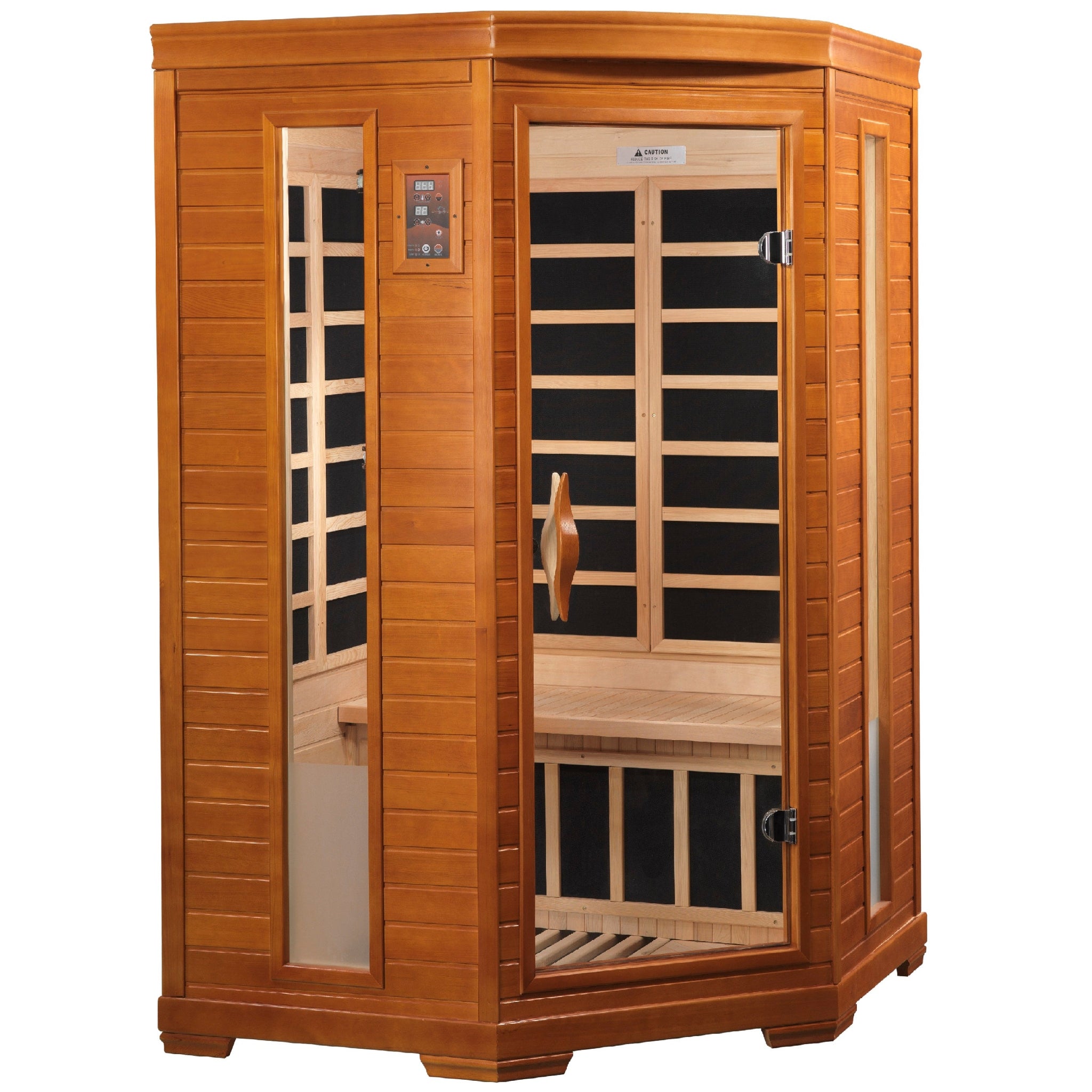 Dynamic "Heming" 2 Person Corner Ultra Low EMF FAR Infrared Sauna (DYN-6225-02 Elite)