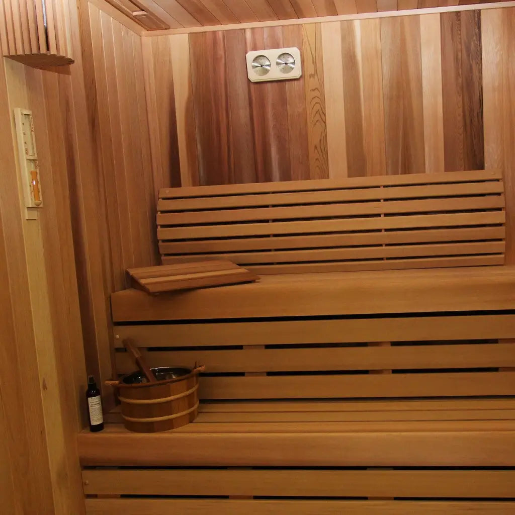 Finnish Sauna Builders Custom 4' x 8' x 8' Indoor Sauna Kit