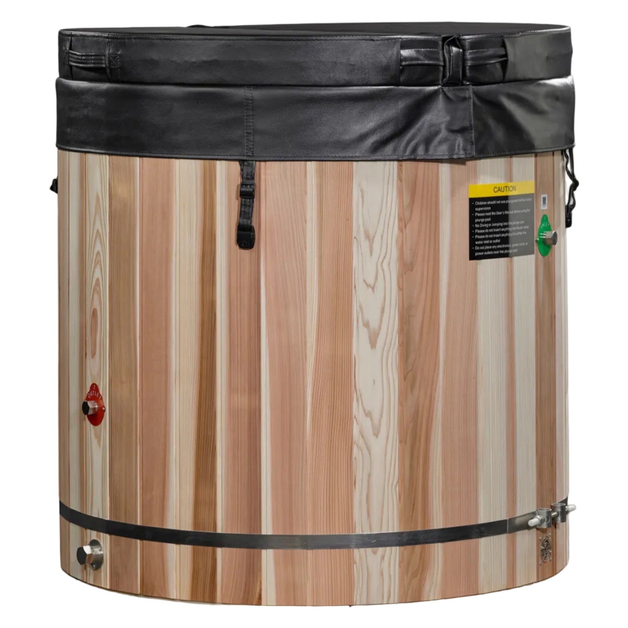 Dynamic Cold Therapy Barrel Cold Plunge | 304 Stainless Steel Interior | Pacific Cedar Exterior