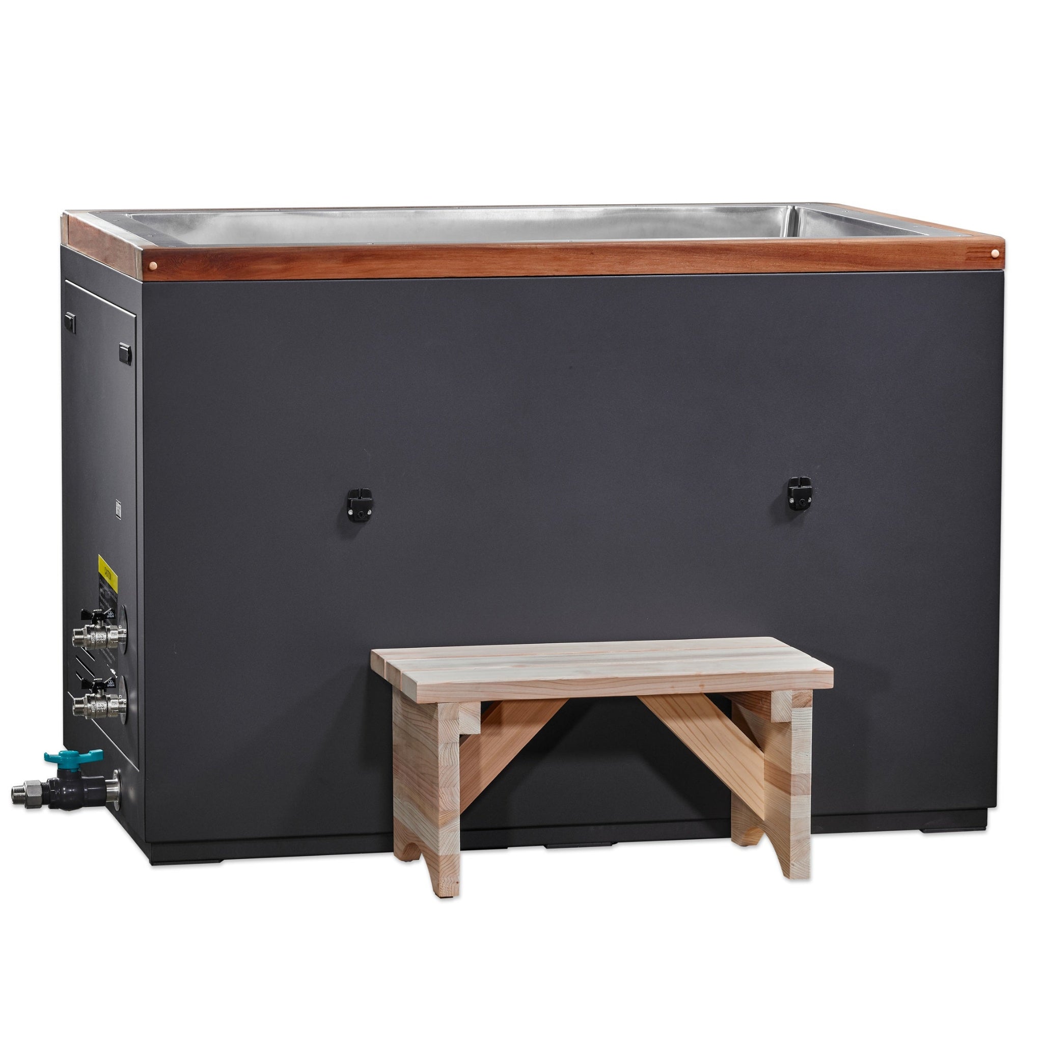Dynamic Cold Therapy CUBOID Cold Plunge | 304 Stainless Steel Interior | Premium Cedar Exterior