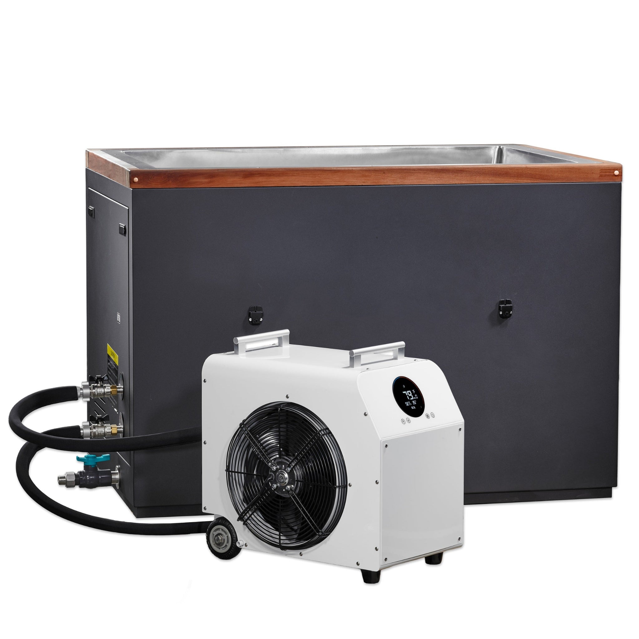 Dynamic Cold Therapy CUBOID Cold Plunge | 304 Stainless Steel Interior | Premium Cedar Exterior