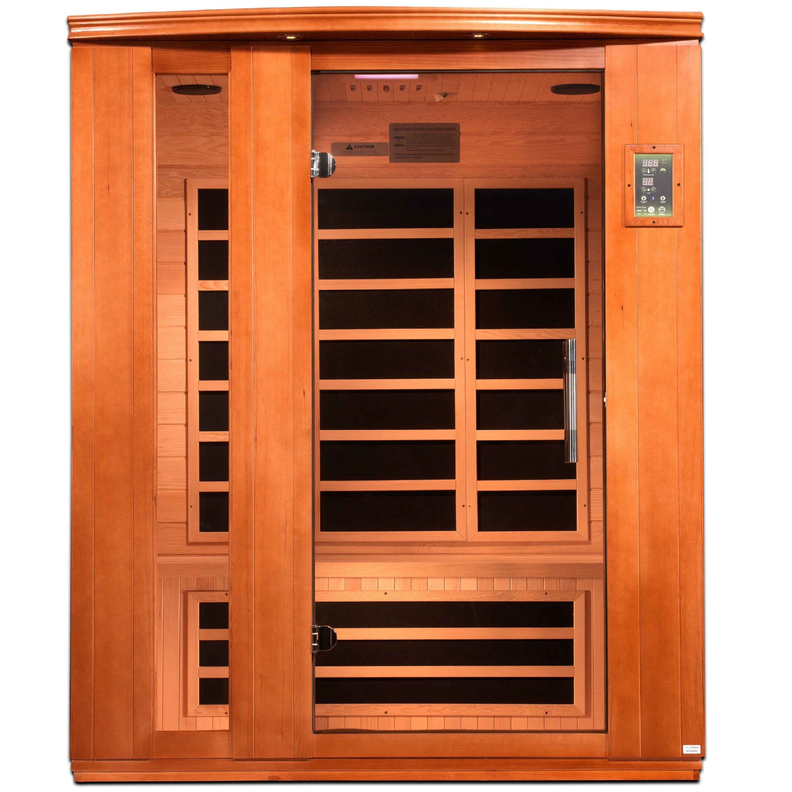 Dynamic "Lugano Elite" 3 Person Ultra Low EMF FAR Infrared Sauna (DYN-6336-02 Elite)