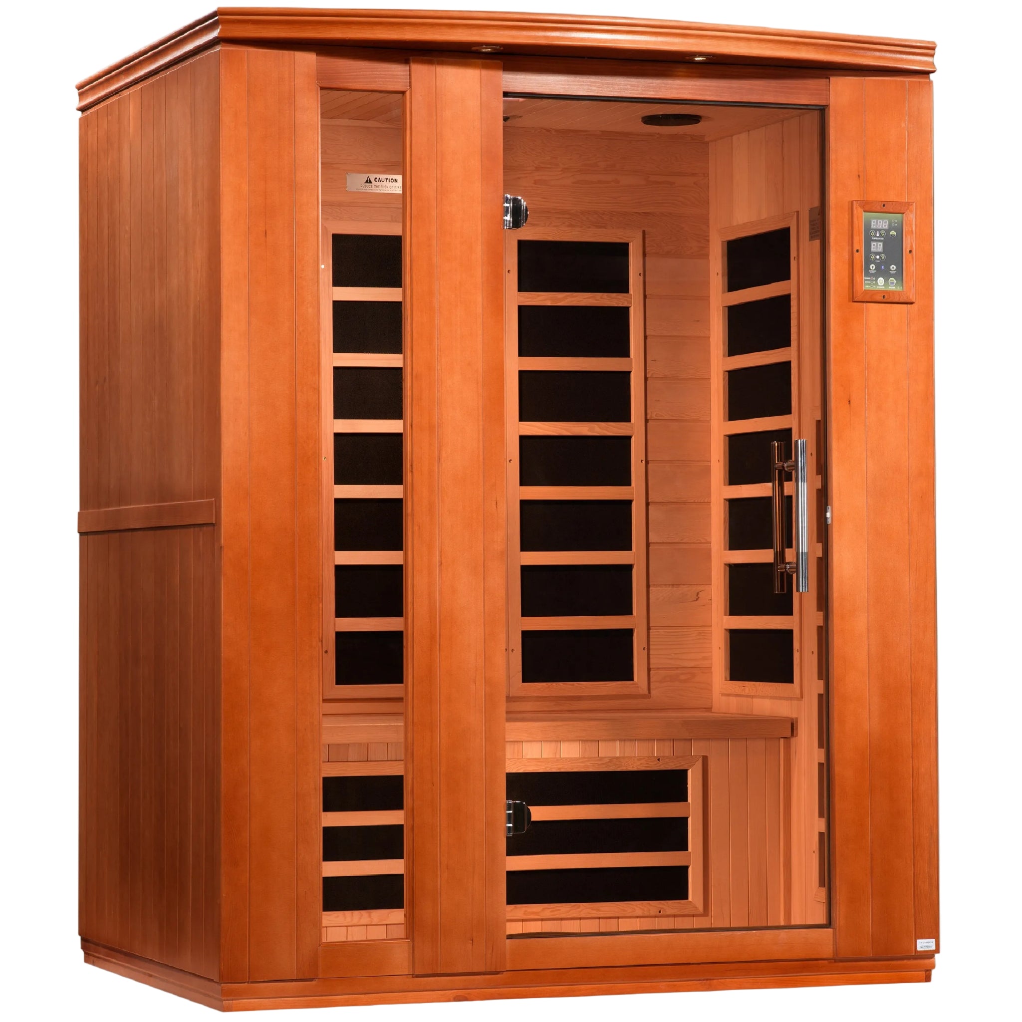 Dynamic "Lugano Elite" 3 Person Ultra Low EMF FAR Infrared Sauna (DYN-6336-02 Elite)