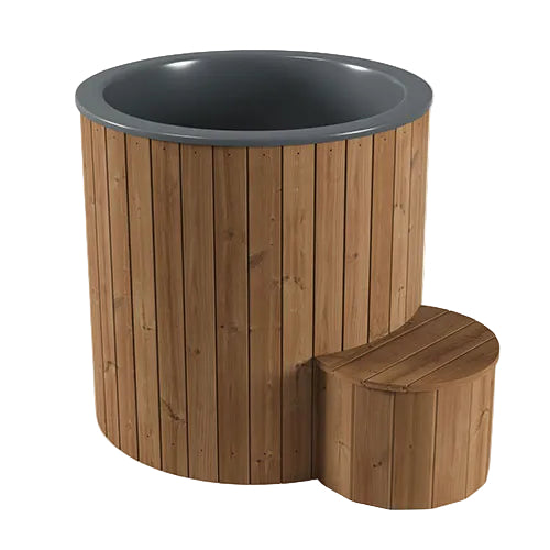 SaunaLife Model S1N Cold & Hot Immersion Tub – Natural Thermo-Pine