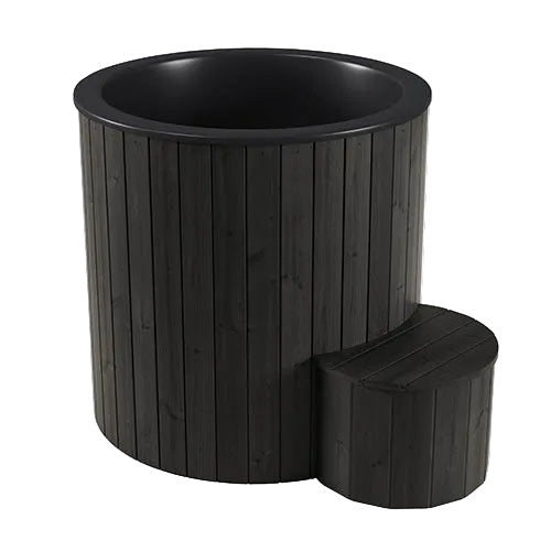 SaunaLife Model S1B Cold & Hot Immersion Tub – Black Thermo-Pine