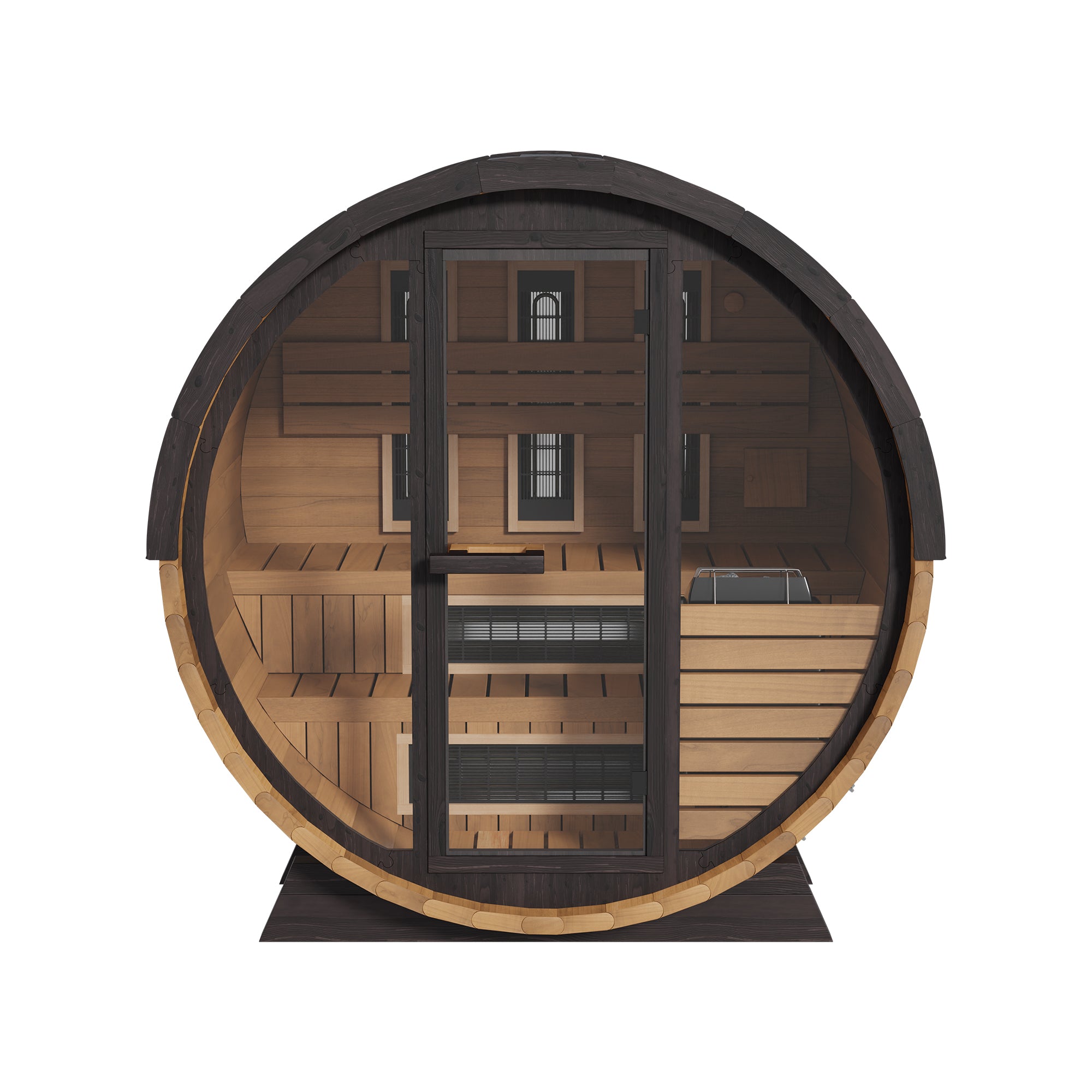 Finnmark FD-6 Cedar Combination Barrel Sauna (4-Person)