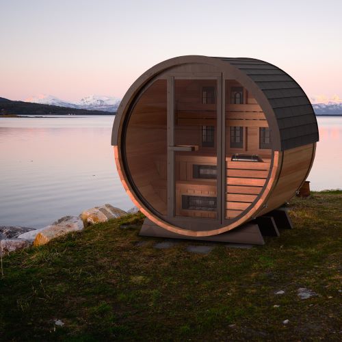 Finnmark FD-7 Thermo-Aspen Combination Barrel Sauna (4-Person)