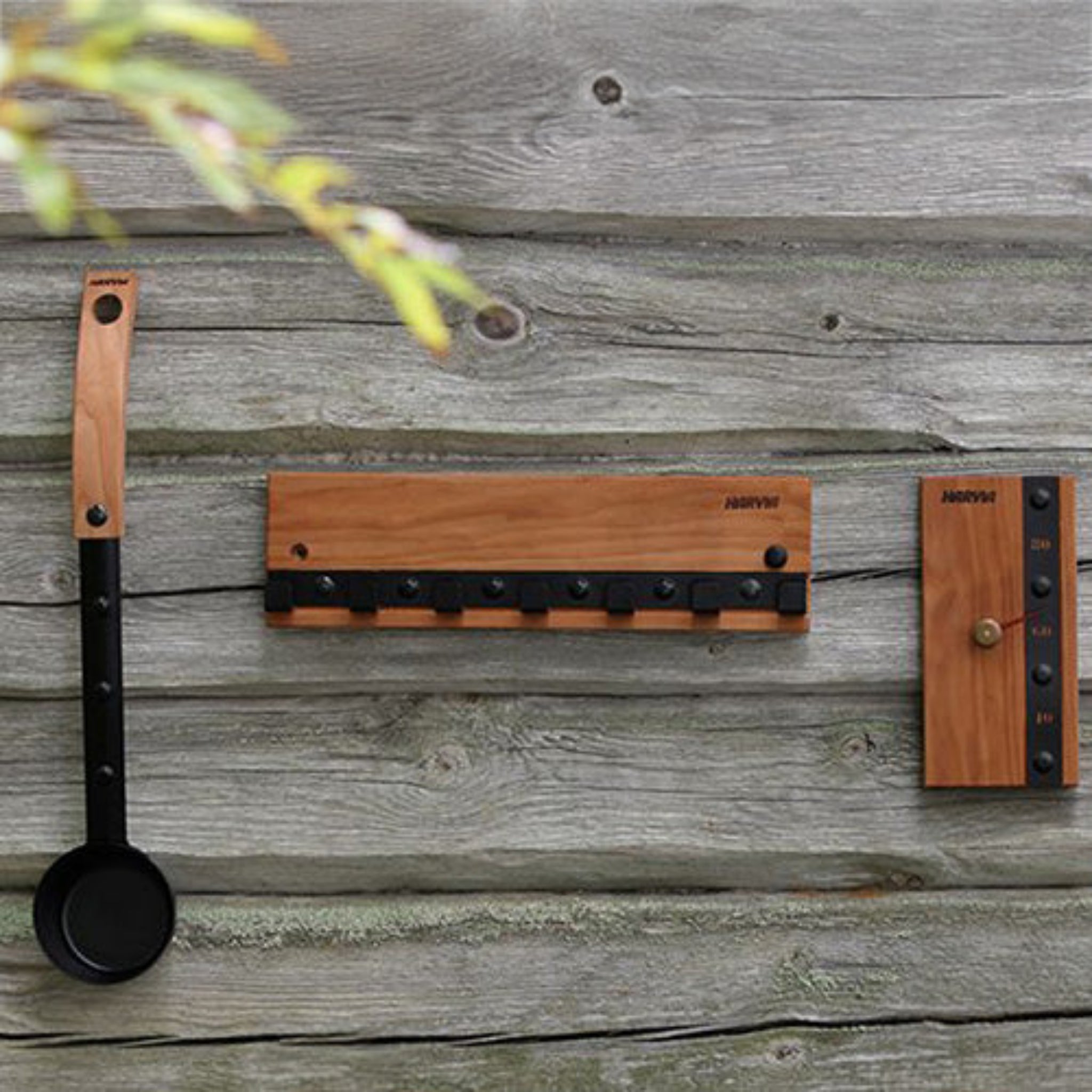 Harvia Legend Sauna Clothes Hanger (Thermo-Aspen Wall Mount w/ Hooks)