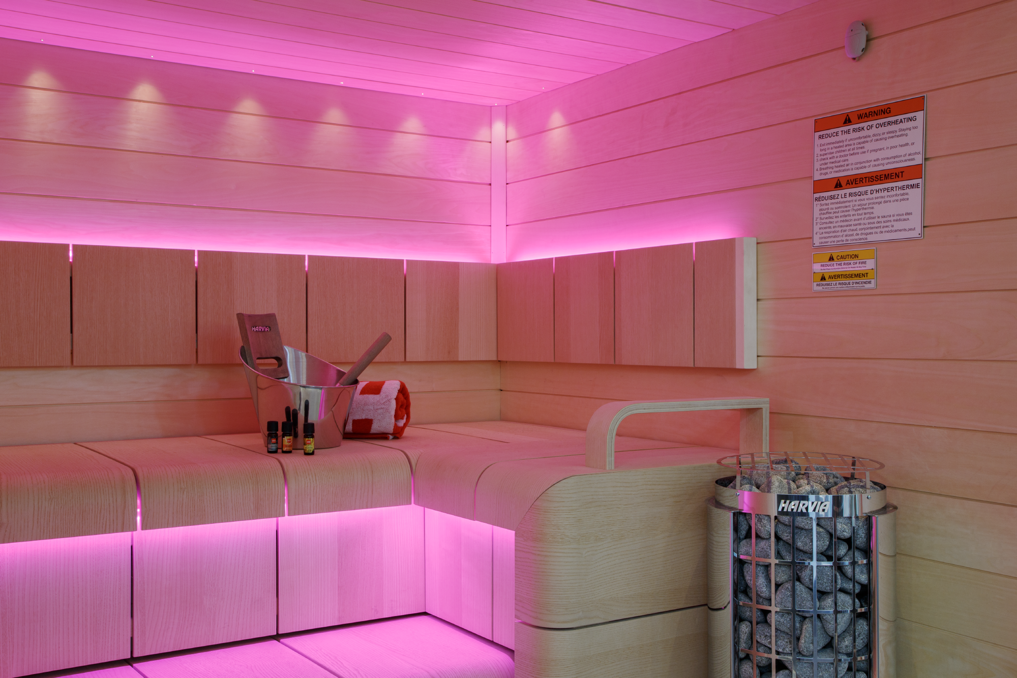 Harvia Cilindro PC80 8kW Electric Sauna Heater with Built-In Controls