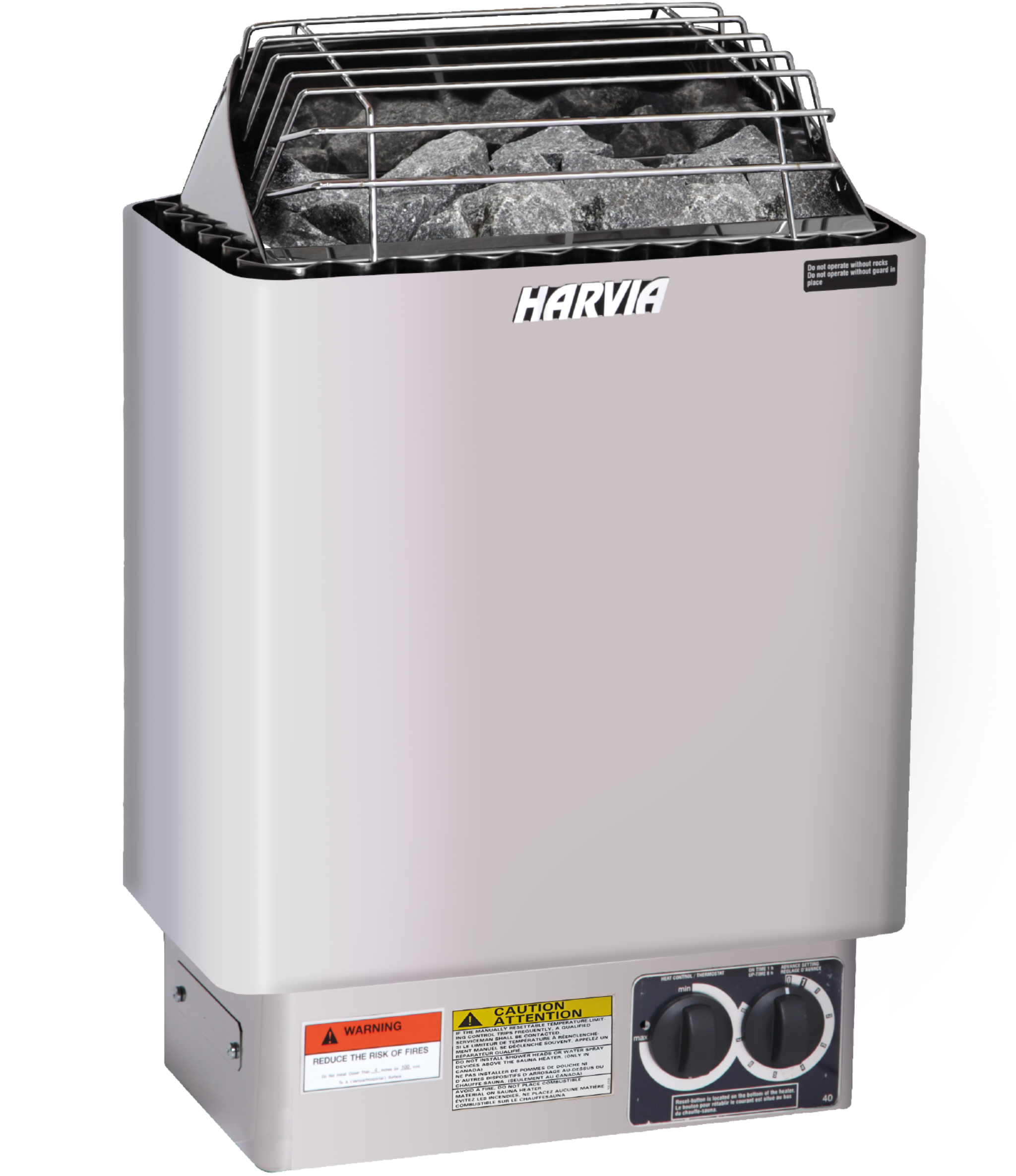 Harvia KIP80B Sauna Heater – 8kW Wall-Mounted Electric Sauna Heater with Built-In Time & Temperature Controls (240V, 1PH)