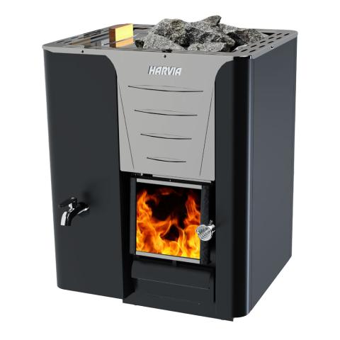 Harvia PRO 20 LS Pro Series Wood-Burning Sauna Stove with Left-Side Water Tank