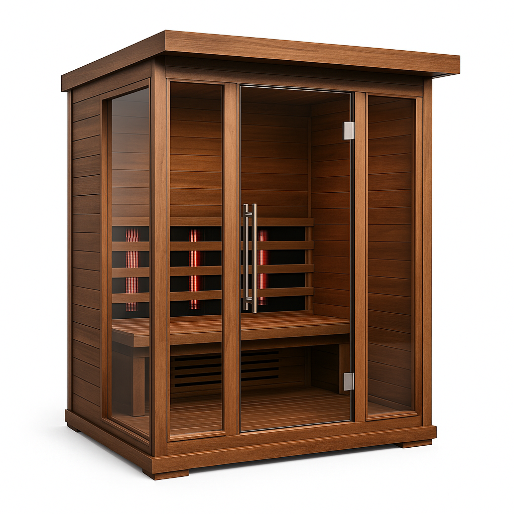 RecoveryLux Oakland 2-Person Outdoor Full-Spectrum Infrared Sauna