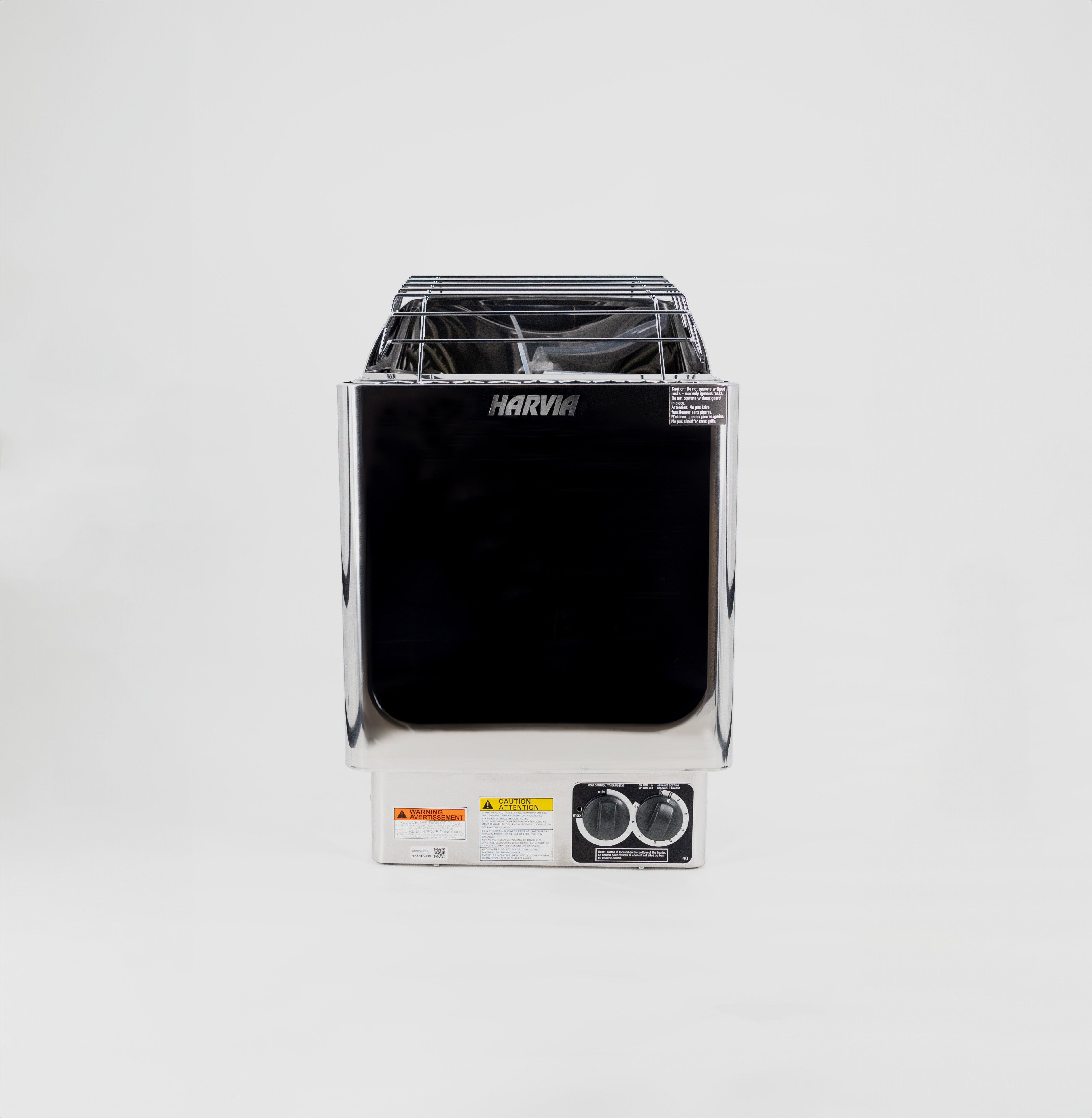 Harvia KIP80W Sauna Heater – 8kW Wall-Mounted Electric Sauna Heater with Built-In Controls (240V, 1PH)