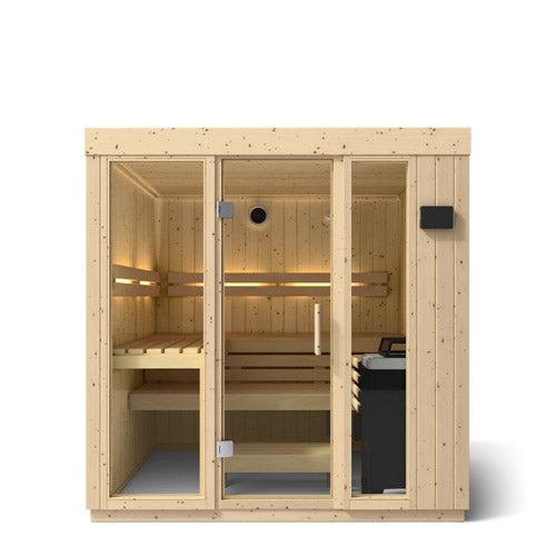 Kohler C1 Indoor Sauna Kit – Scandinavian Spruce (Up to 5 Persons)