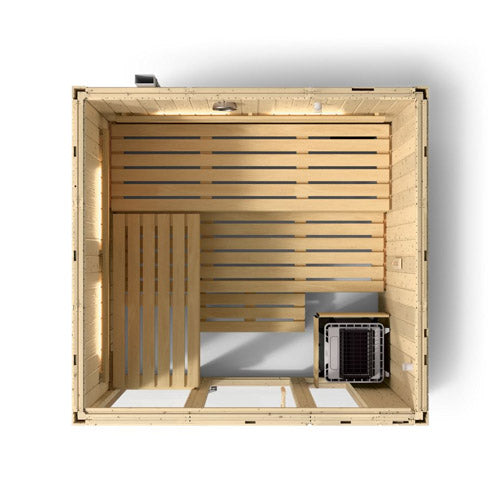 Kohler C1 Indoor Sauna Kit – Scandinavian Spruce (Up to 5 Persons)