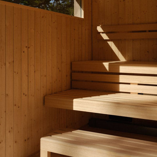Kohler C2 Outdoor Sauna Kit – Weathered Grey Spruce (Up to 6 Persons)
