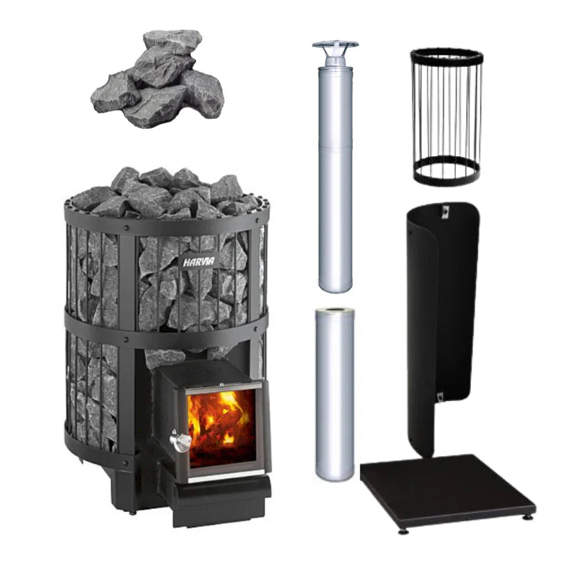 Harvia Legend 240 SL 21kW Wood Burning Sauna Stove with Exterior Feed