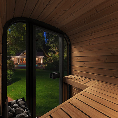 SaunaLife Model CL3G – Cube-Series Outdoor Home Sauna Kit (Up to 2 Persons)