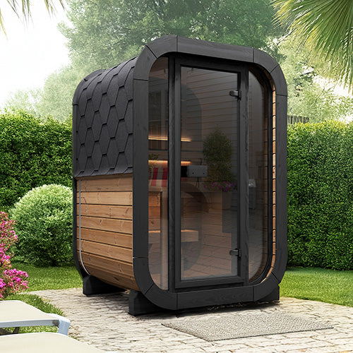 SaunaLife Model CL3G – Cube-Series Outdoor Home Sauna Kit (Up to 2 Persons)