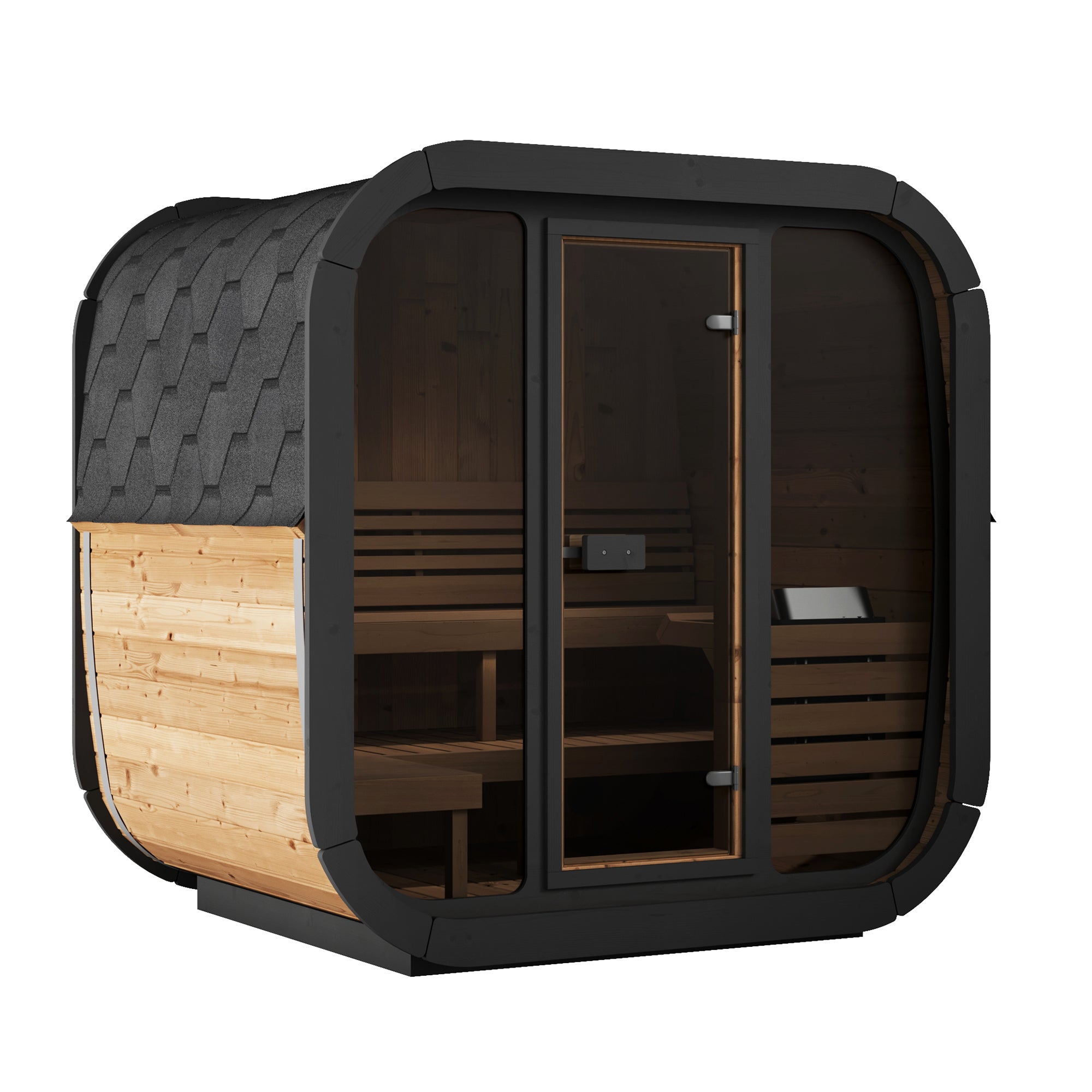 SaunaLife Model CL5G – Cube-Series Outdoor Home Sauna Kit (Up to 4 Persons)