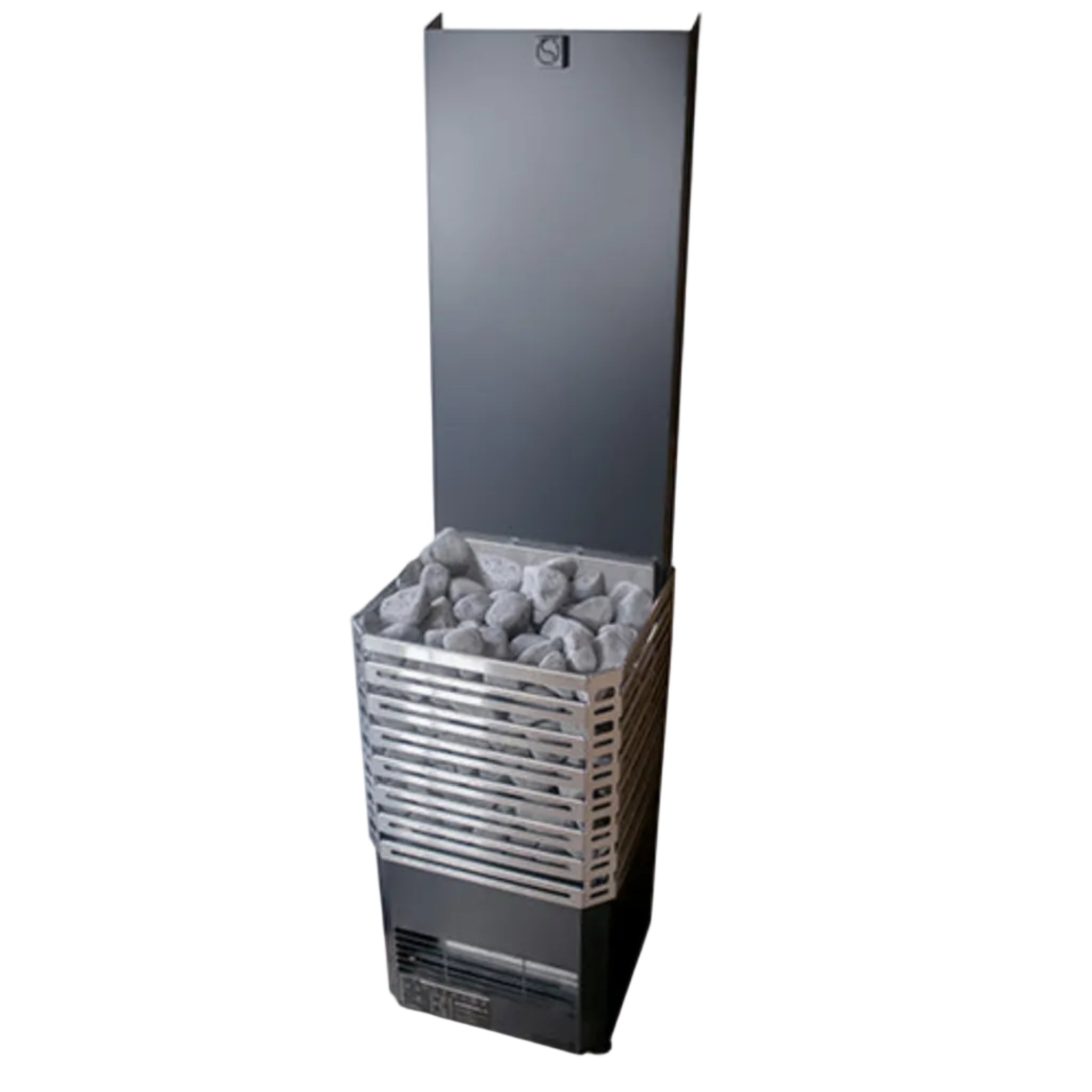 Saunum Air L 15 Sauna Heater 15kW with Climate Equalizer (Black / Stainless Steel)