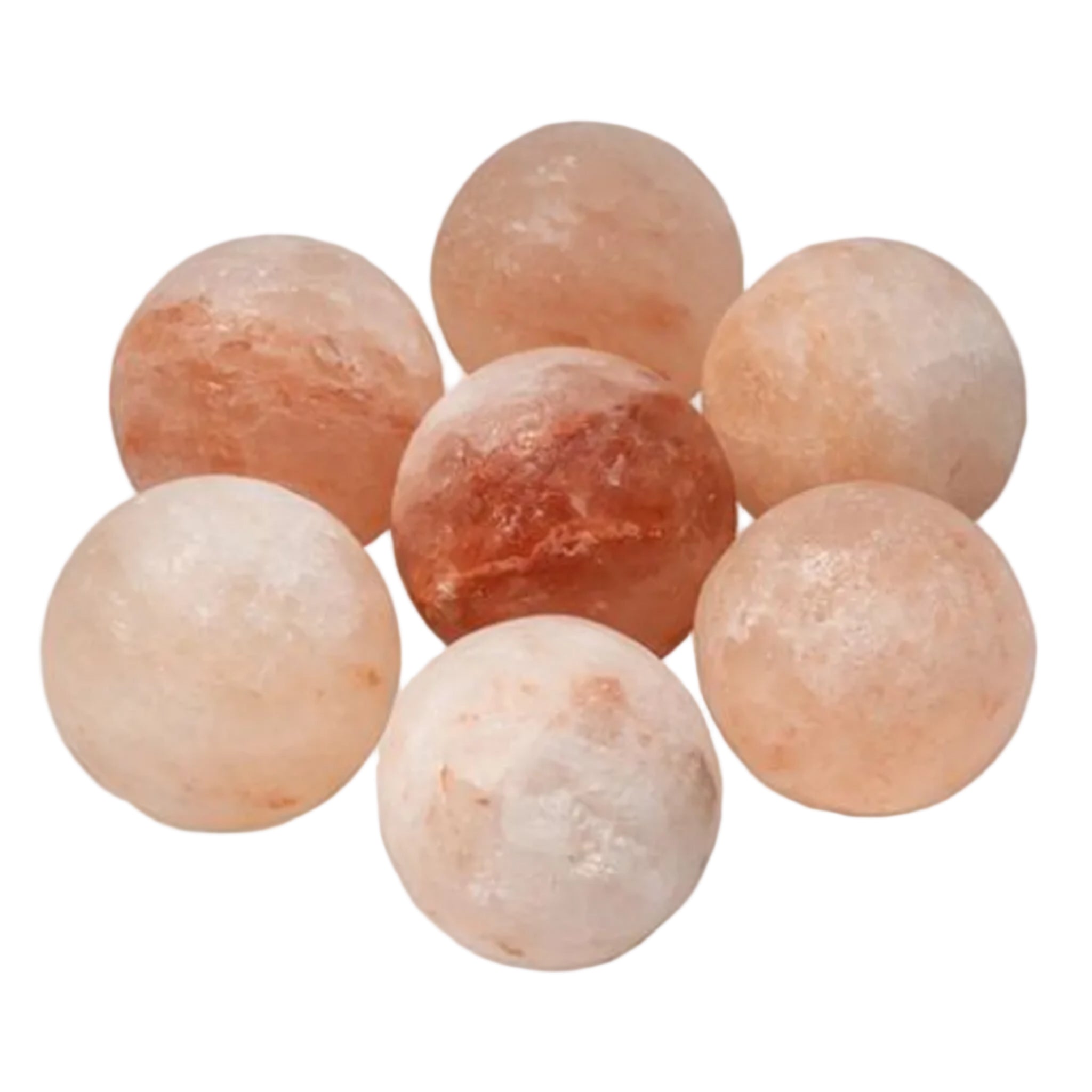 Saunum Himalayan Salt Sphere Set (7-Pack Sauna Salt Spheres for Air Systems)