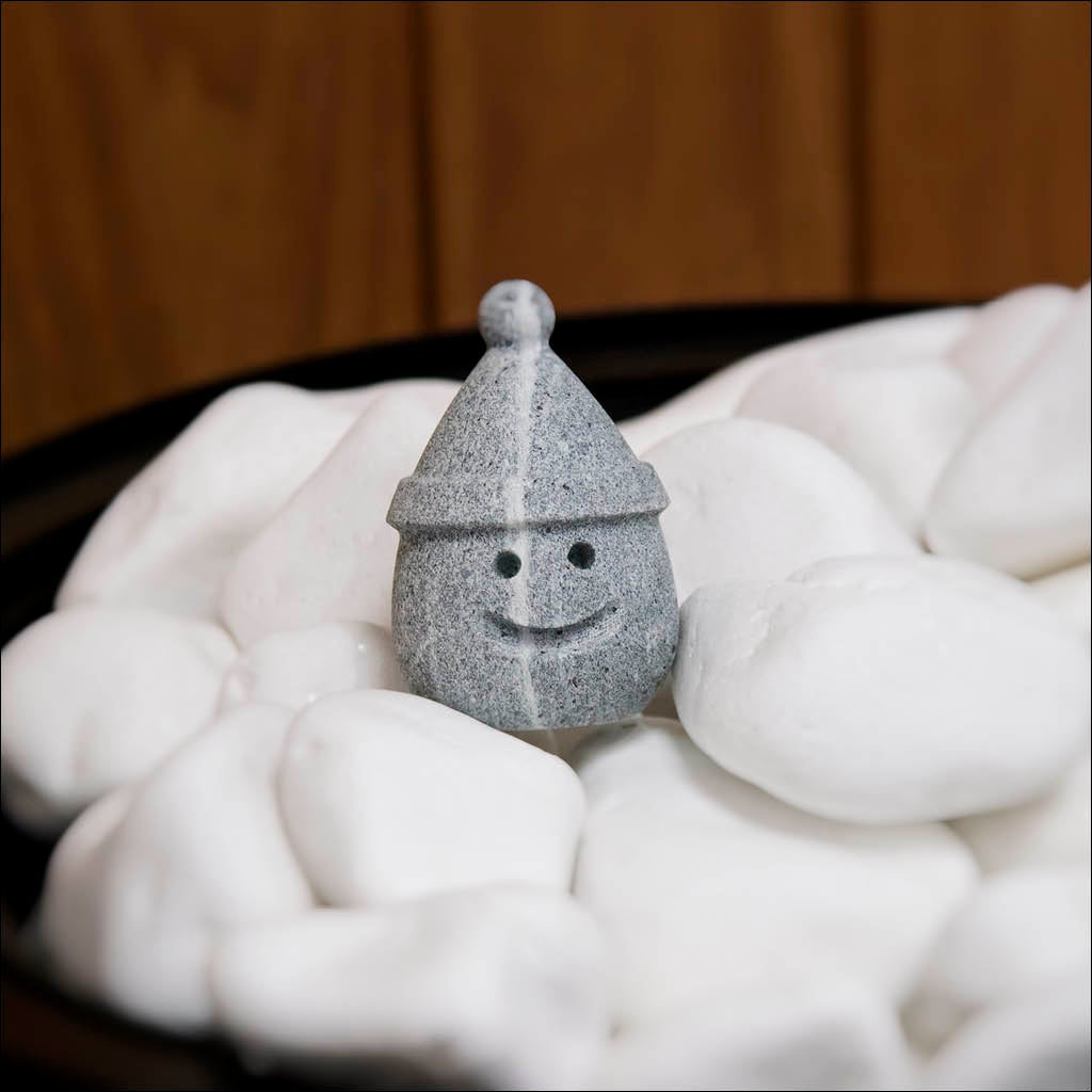 Hukka Sulo Sauna Elf w/ Holiday Hat — photo from Hukka