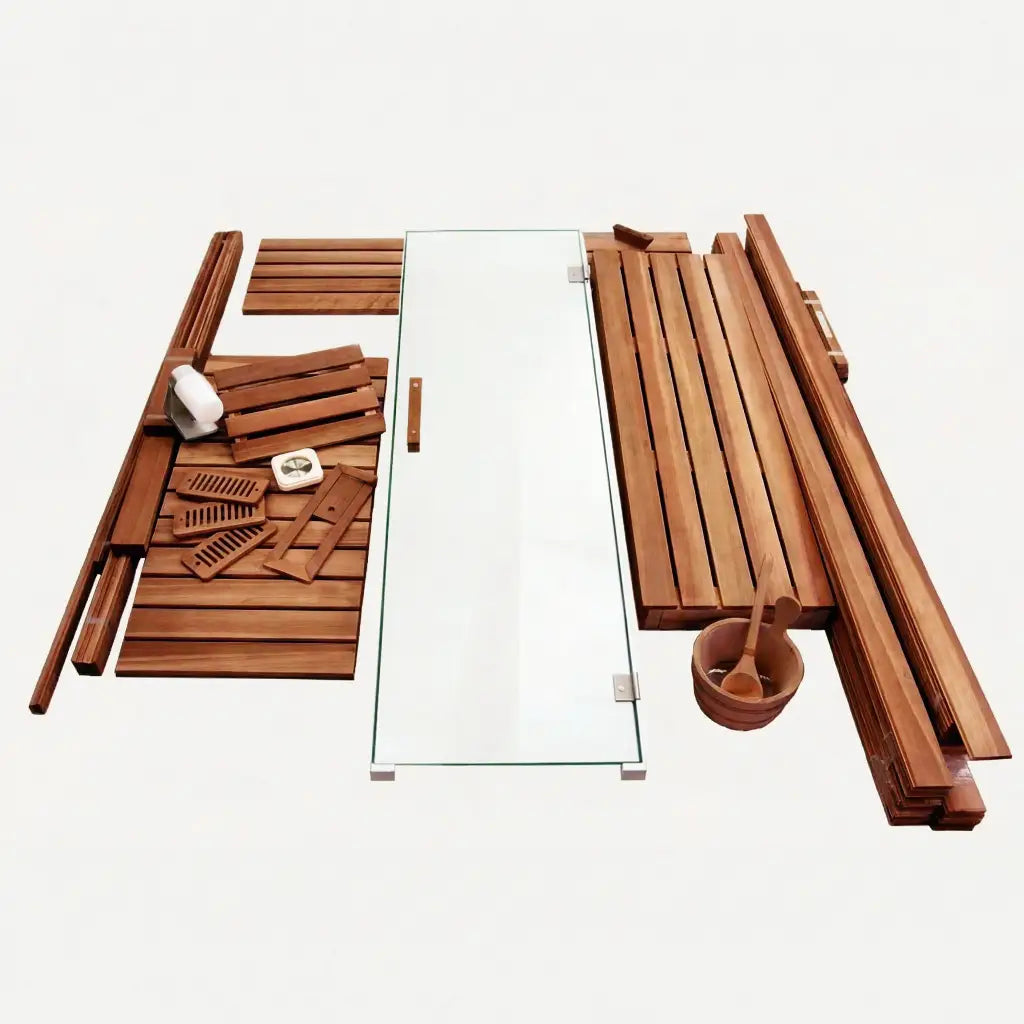 Finnish Sauna Builders Custom 4' x 6' x 8' Indoor Sauna Kit