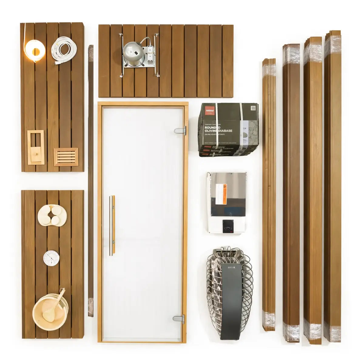 Finnish Sauna Builders Custom 3' x 4' x 8' Indoor Sauna Kit