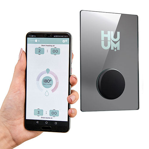 HUUM UKU Mirror Wi-Fi Sauna Control | Mirrored Glass Touch Panel