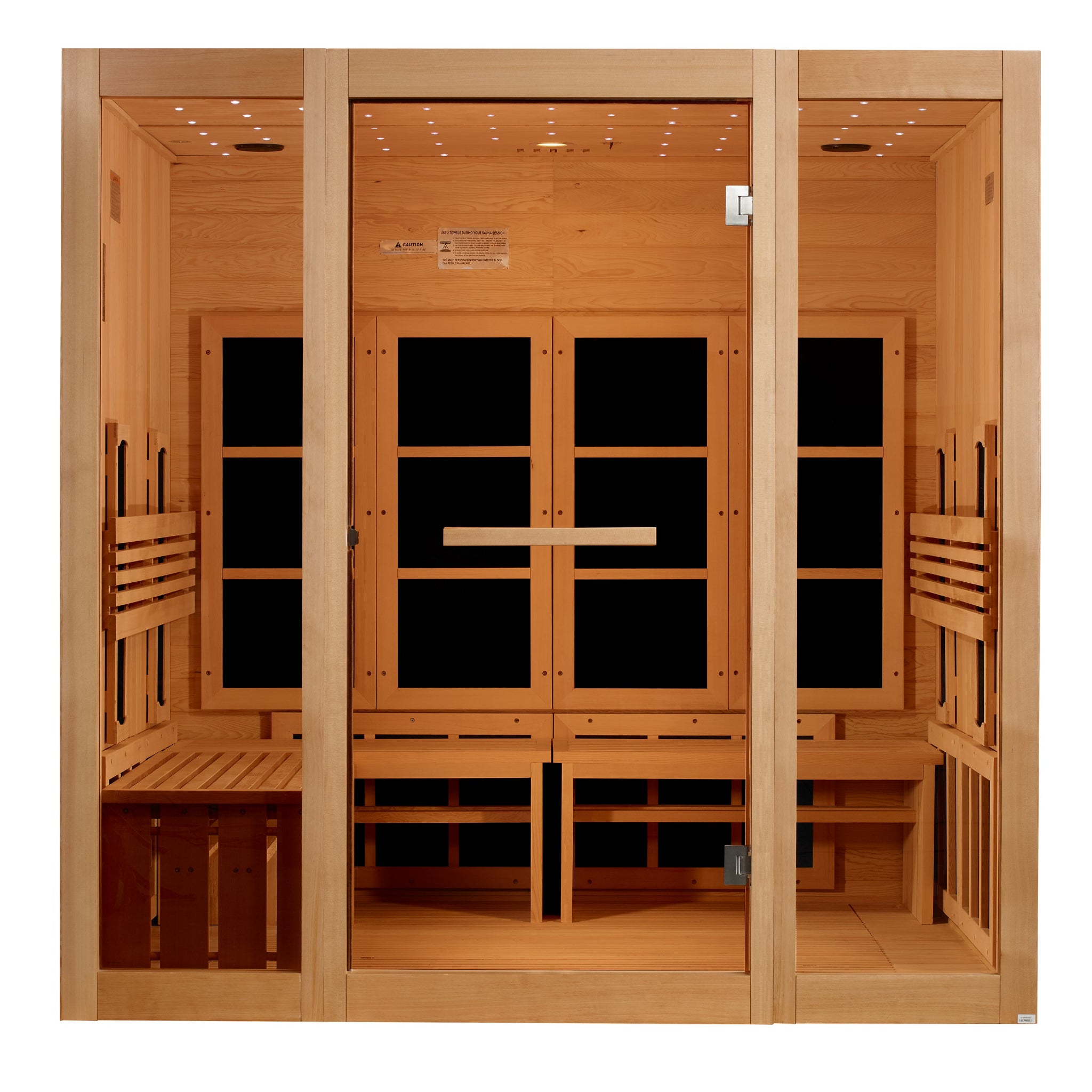Golden Designs 8 Person Full Spectrum Near Zero EMF Infrared Sauna (GDI-6880-03 FS)