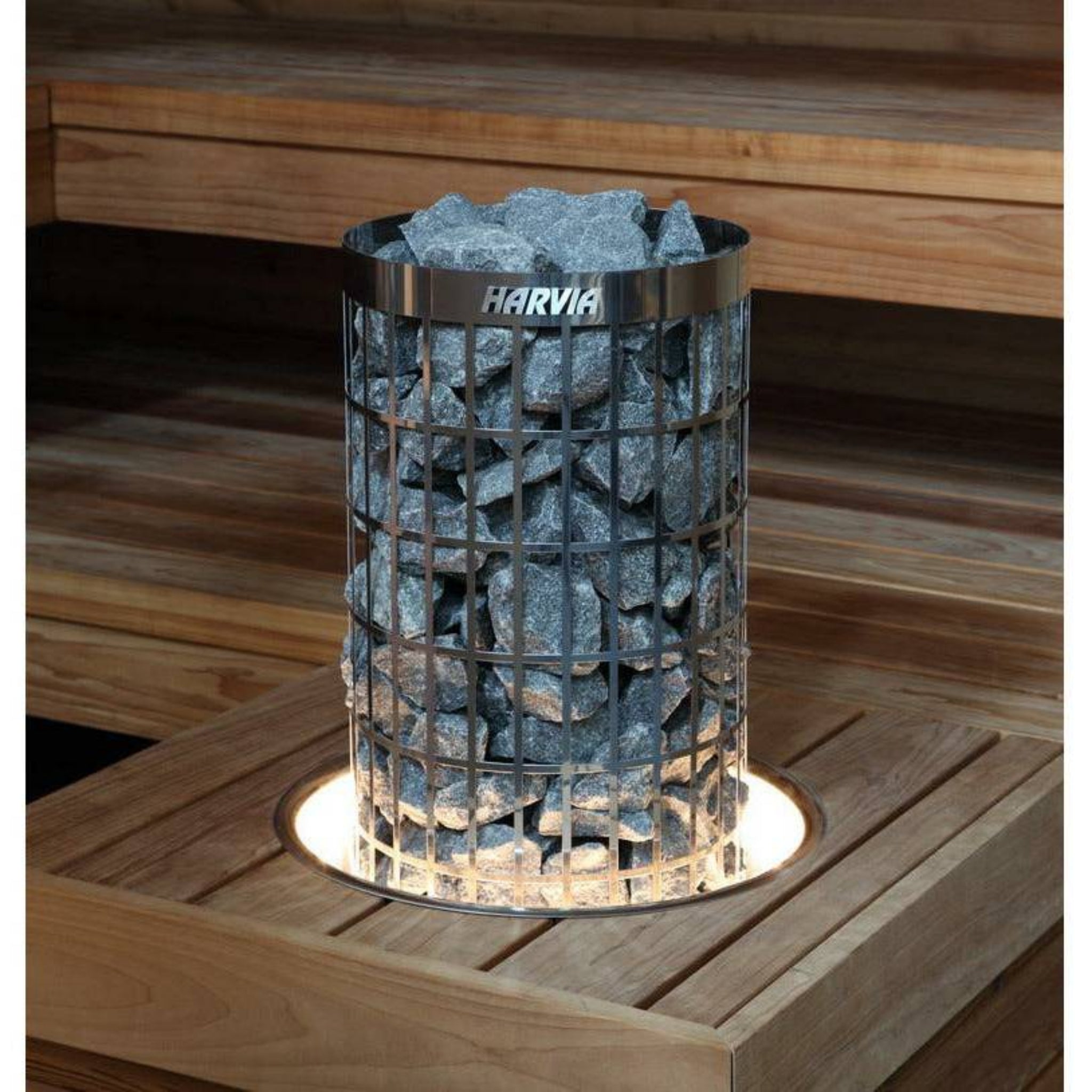 Harvia HPCU7L Embedding Flange with LED Lighting for Cilindro Heater (10.5kW)
