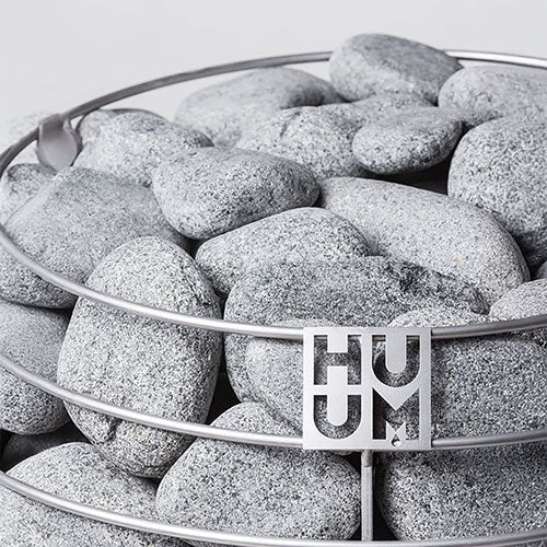 HUUM Stones 24 Small Rounded Sauna Heater Stones (5–10 cm)