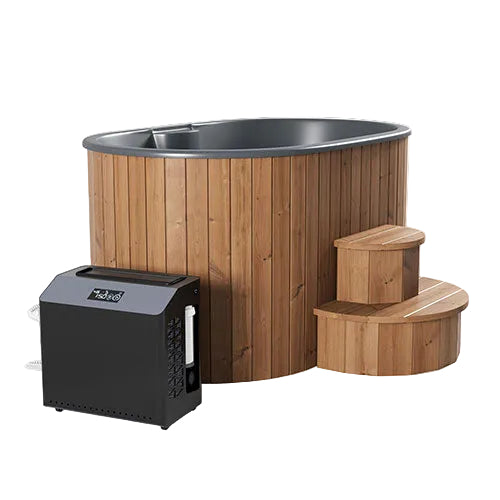 SaunaLife Model S2N Cold & Hot Immersion Tub – Natural Thermo-Pine