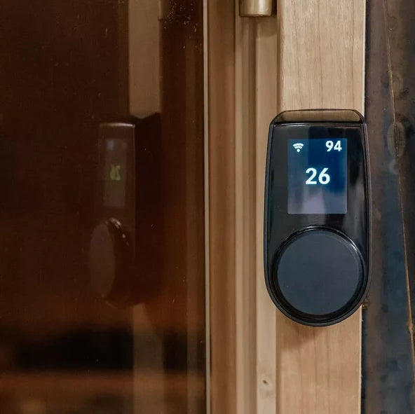 HUUM UKU Local – Black Digital Sauna Control | Time & Temperature | Black Panel
