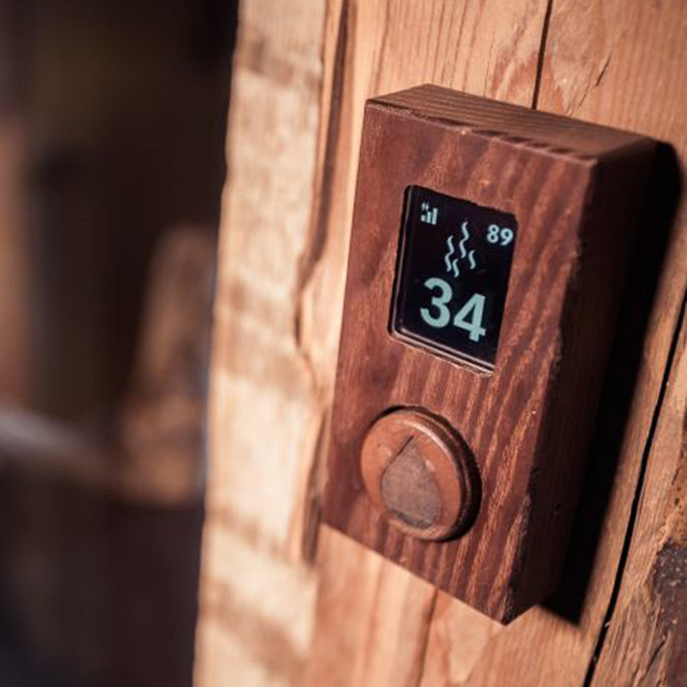 HUUM UKU Local – Wood Digital Sauna Control | Time & Temperature | Wood Panel