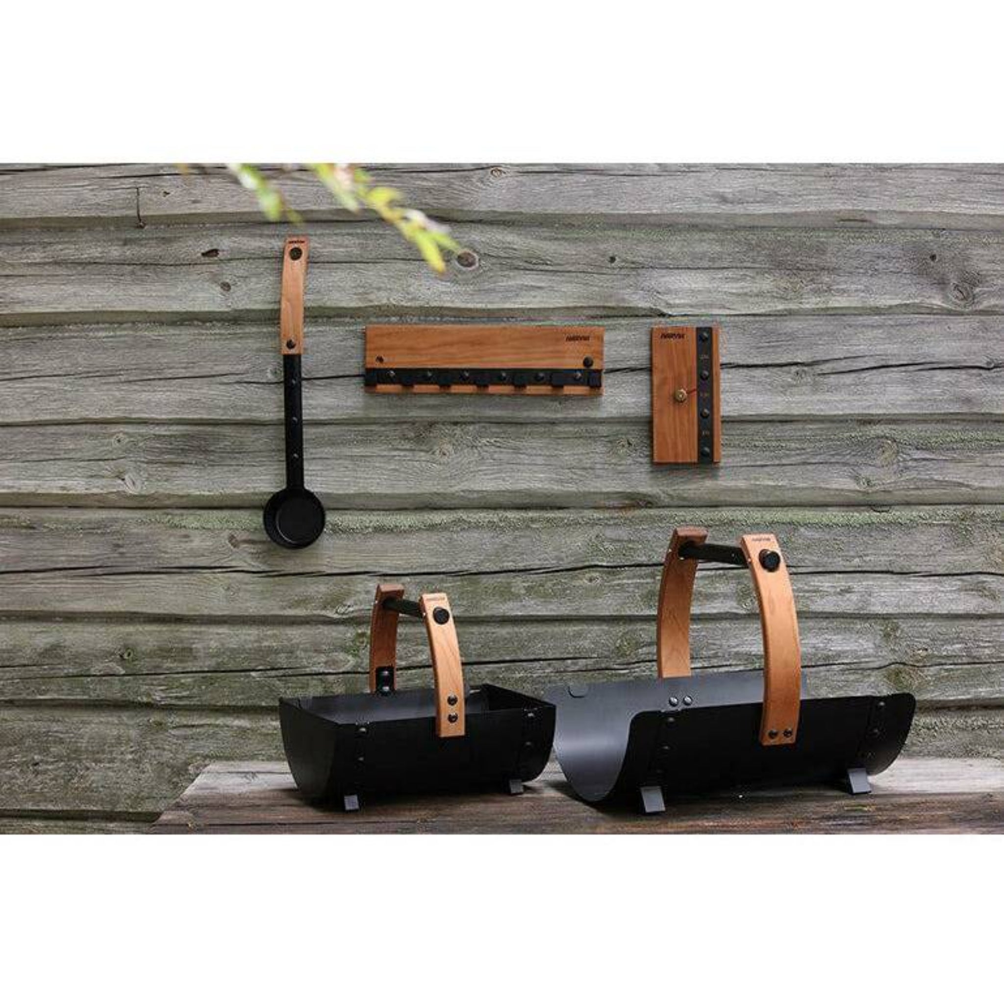 Harvia Legend Sauna Ladle (Black Steel & Thermo-Aspen Handle)