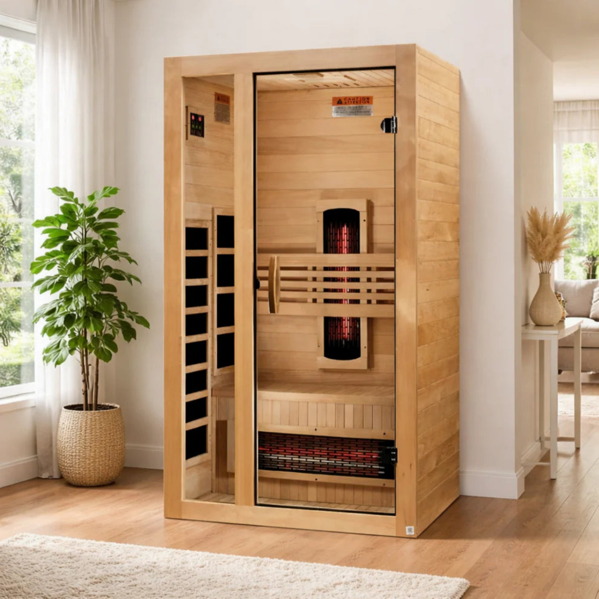 Dynamic Gracia 1-2 Person Full Spectrum Near Zero EMF FAR Infrared Sauna – DYN-6119-03 FS