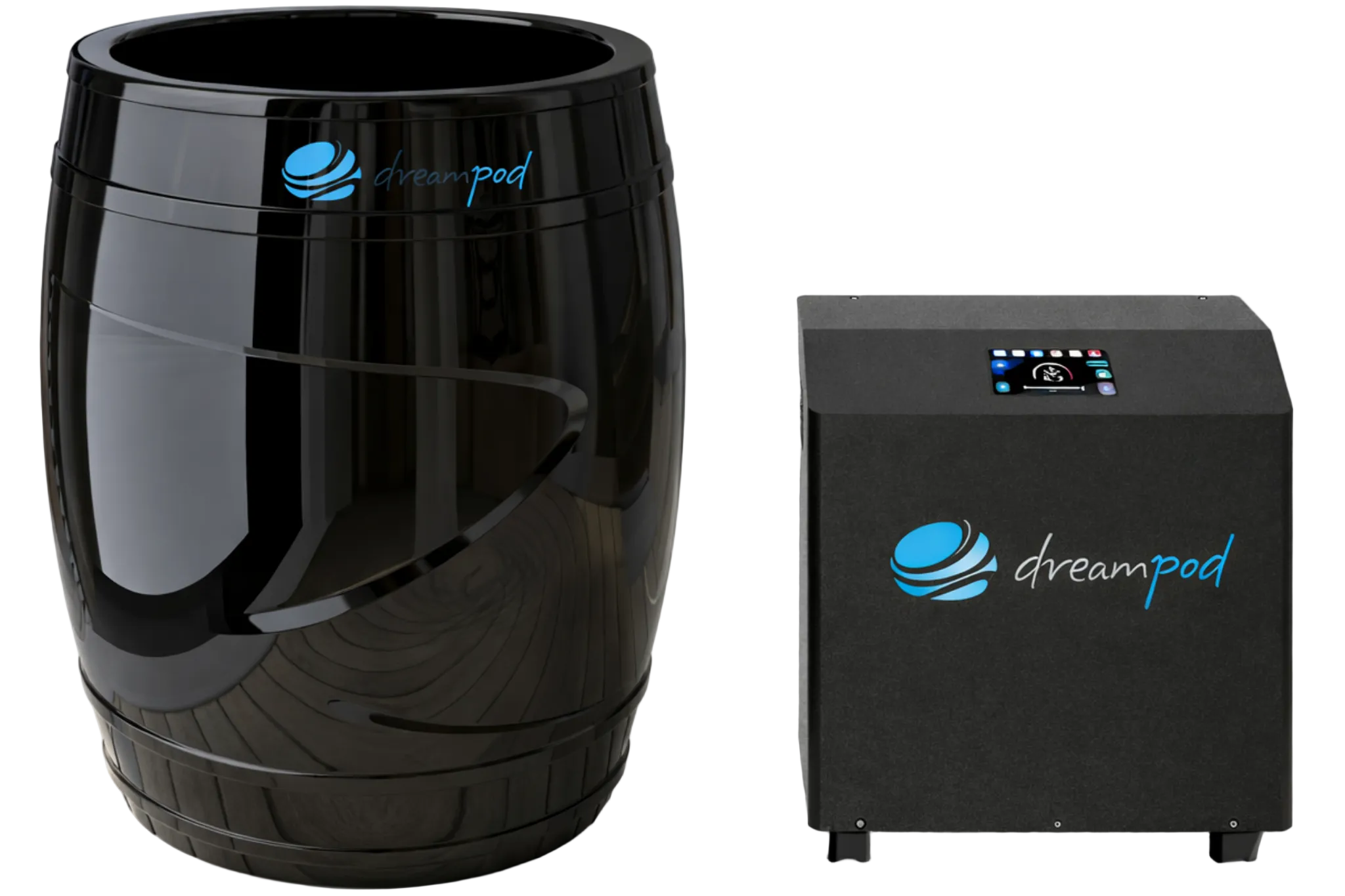 Dreampod Cold Plunge Barrel with Chiller (Black)