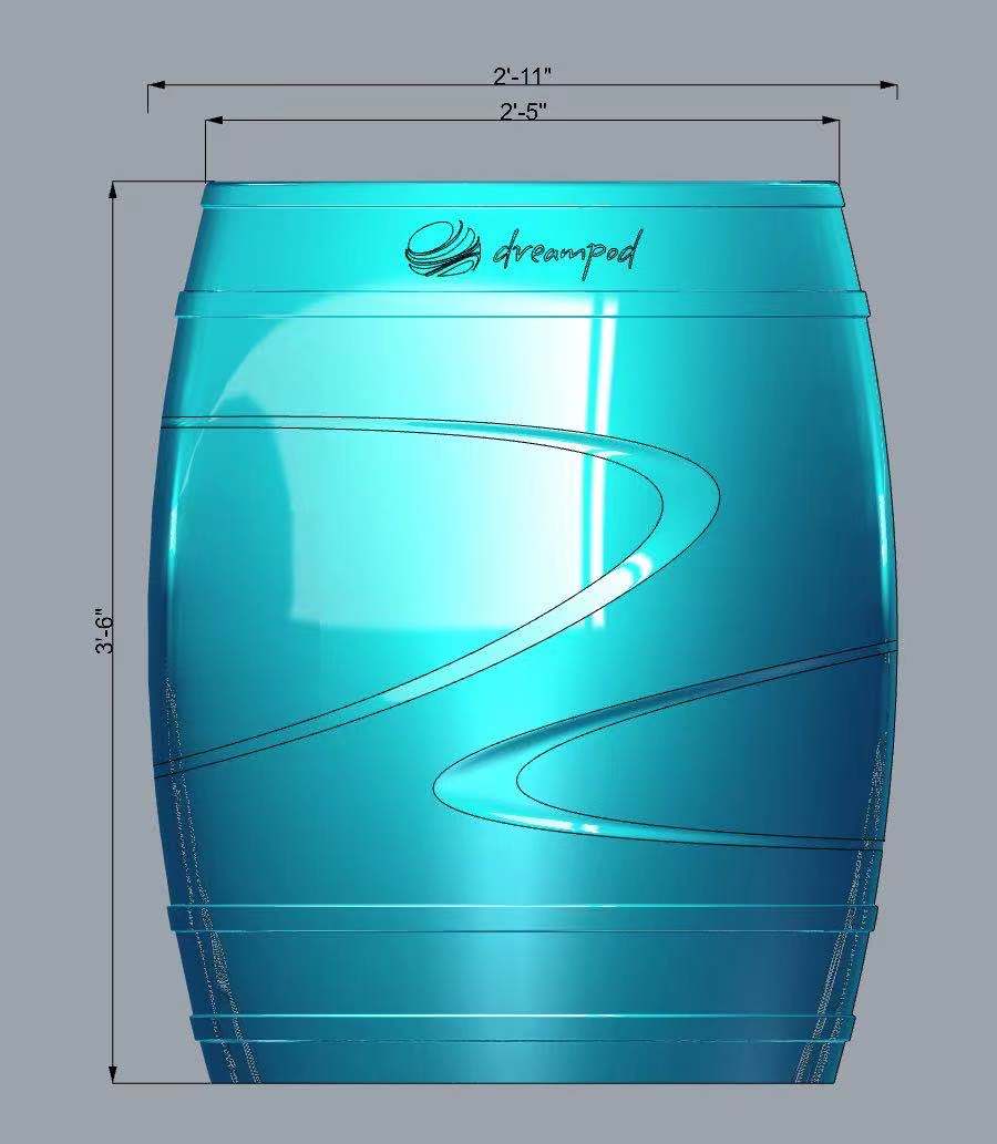 Dreampod Cold Plunge Barrel with Chiller (Black)