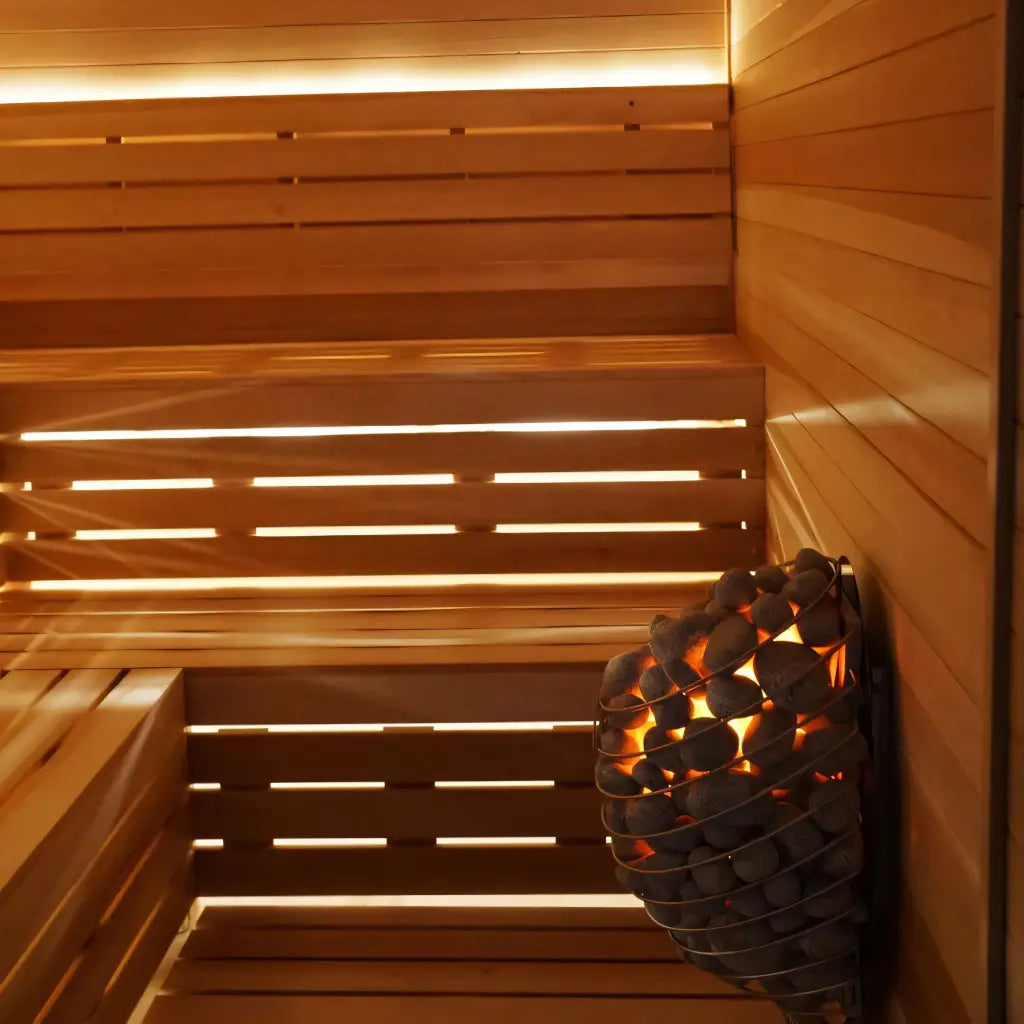 Finnish Sauna Builders Custom 6' x 10' x 8' Indoor Sauna Kit