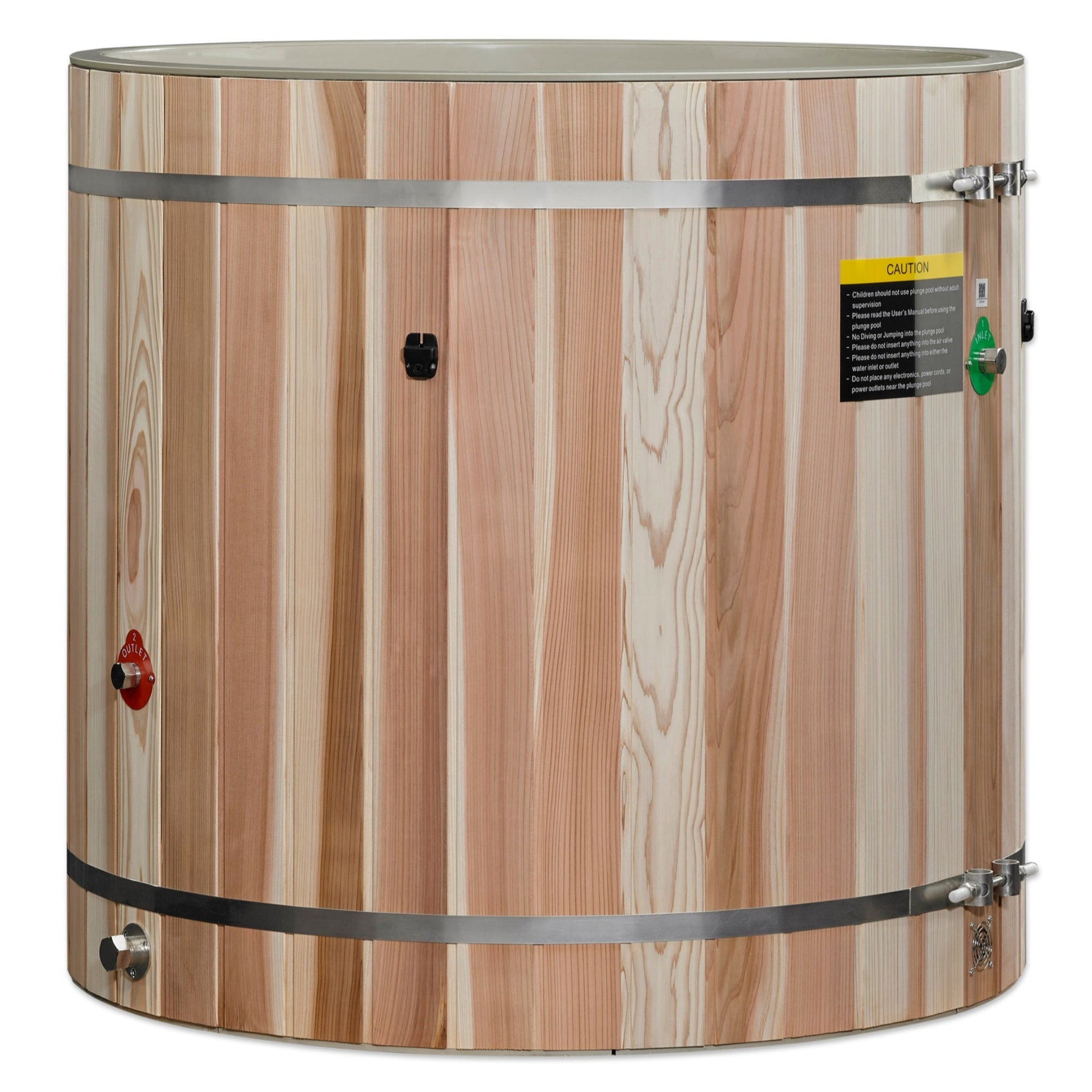 Dynamic Cold Therapy Barrel Cold Plunge | PVC Interior | Pacific Cedar Exterior