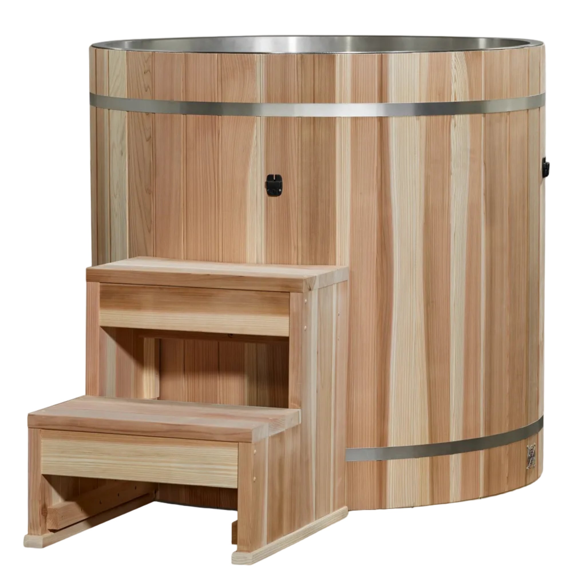 Dynamic Cold Therapy Barrel Cold Plunge | 304 Stainless Steel Interior | Pacific Cedar Exterior