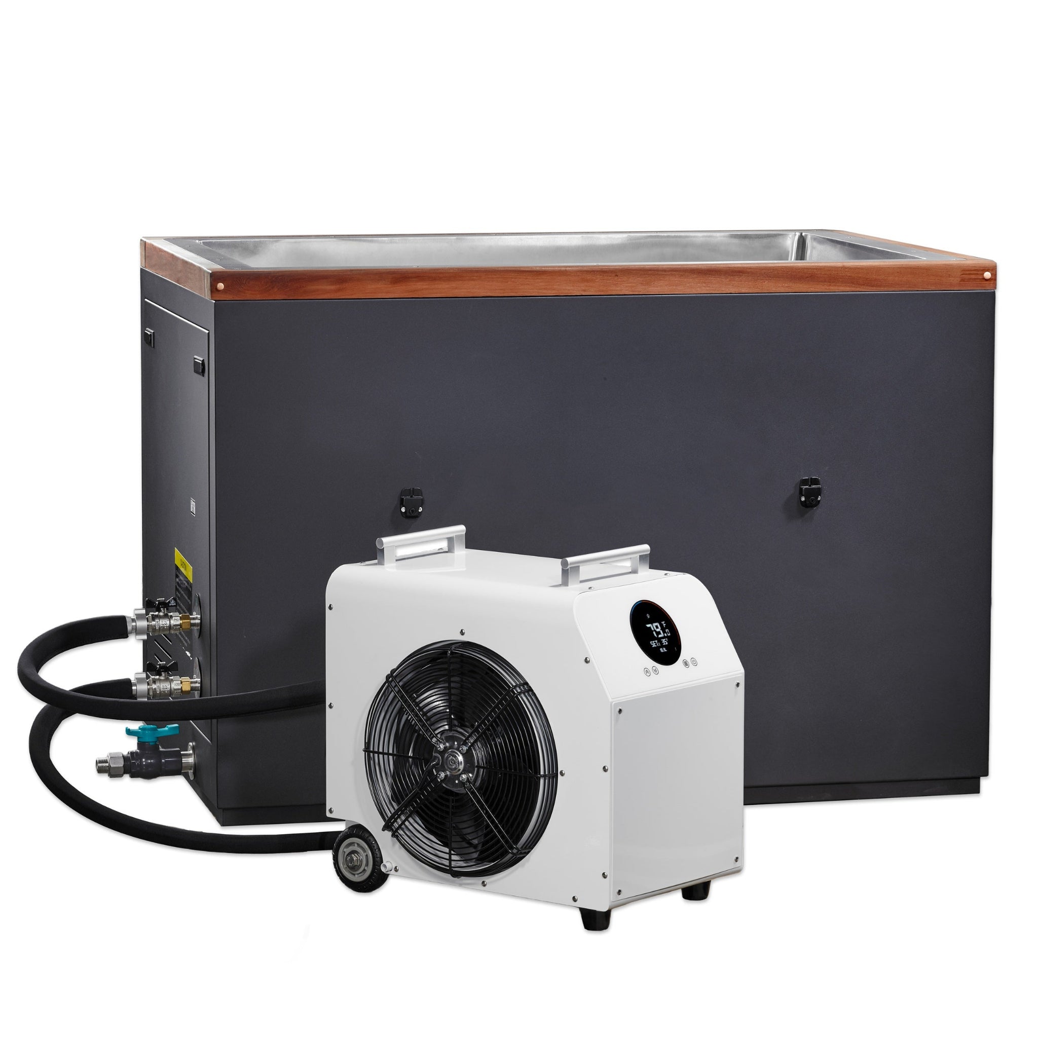 Dynamic Cold Therapy CUBOID XL Cold Plunge | 304 Stainless Steel Interior | Premium Cedar Exterior