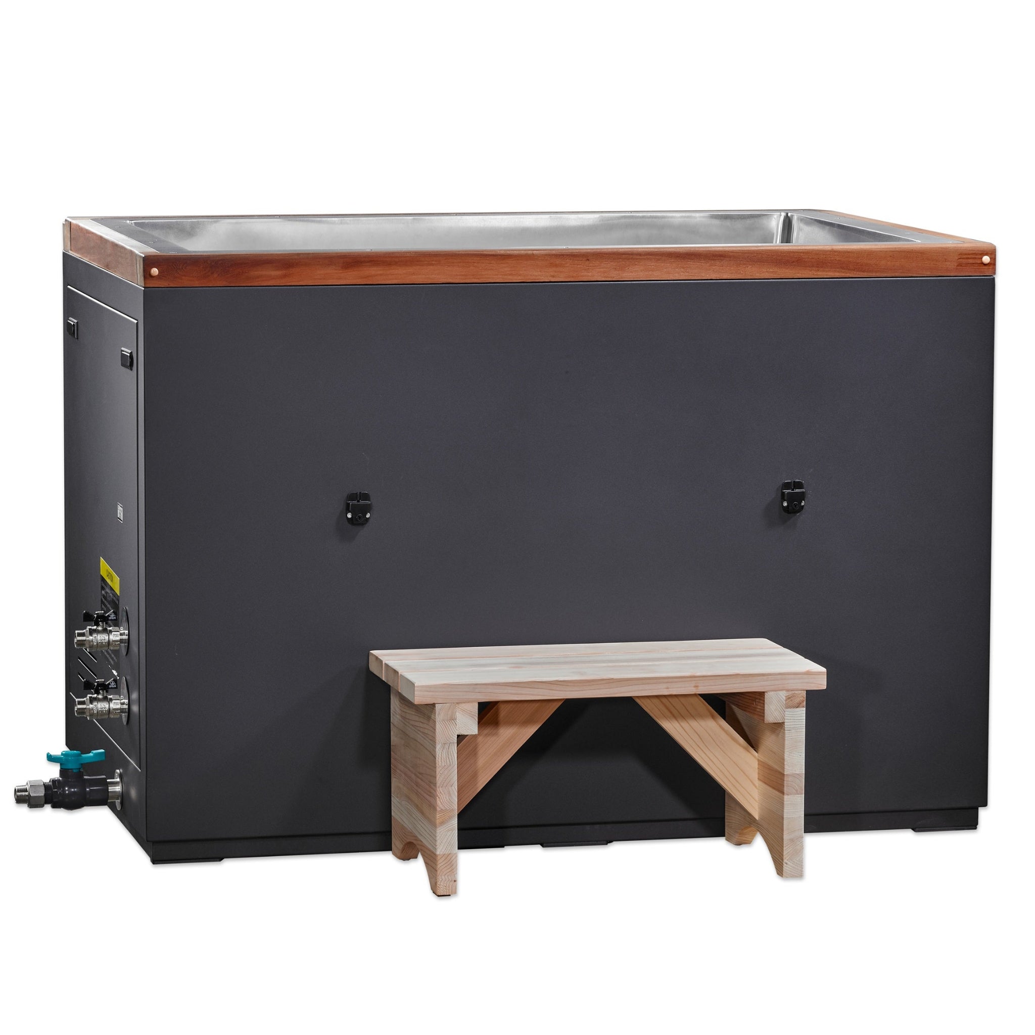 Dynamic Cold Therapy CUBOID XL Cold Plunge | 304 Stainless Steel Interior | Premium Cedar Exterior