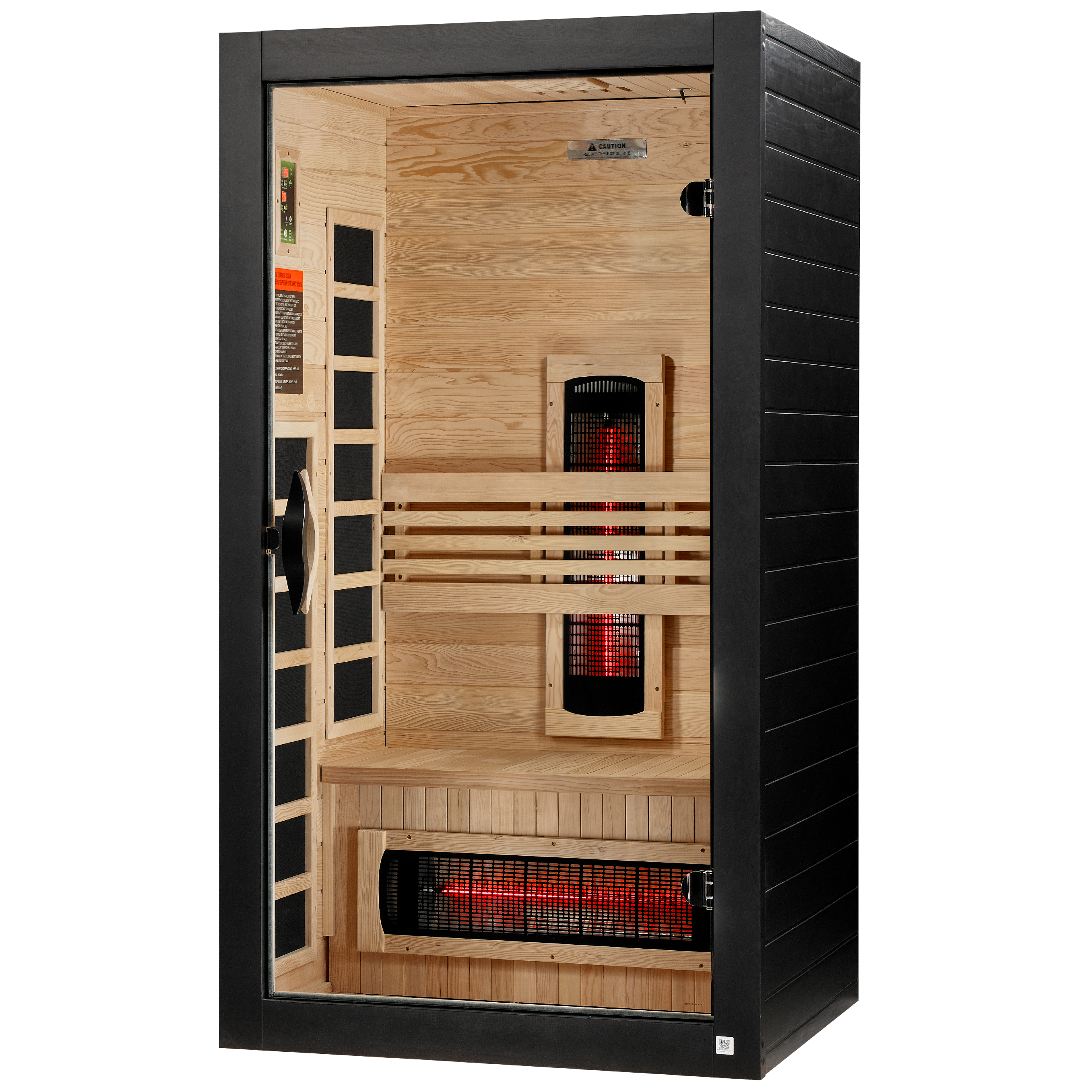 Dynamic Santorini 1-2 Person Full Spectrum Near Zero EMF FAR Infrared Sauna (DYN-6009-03 FS)