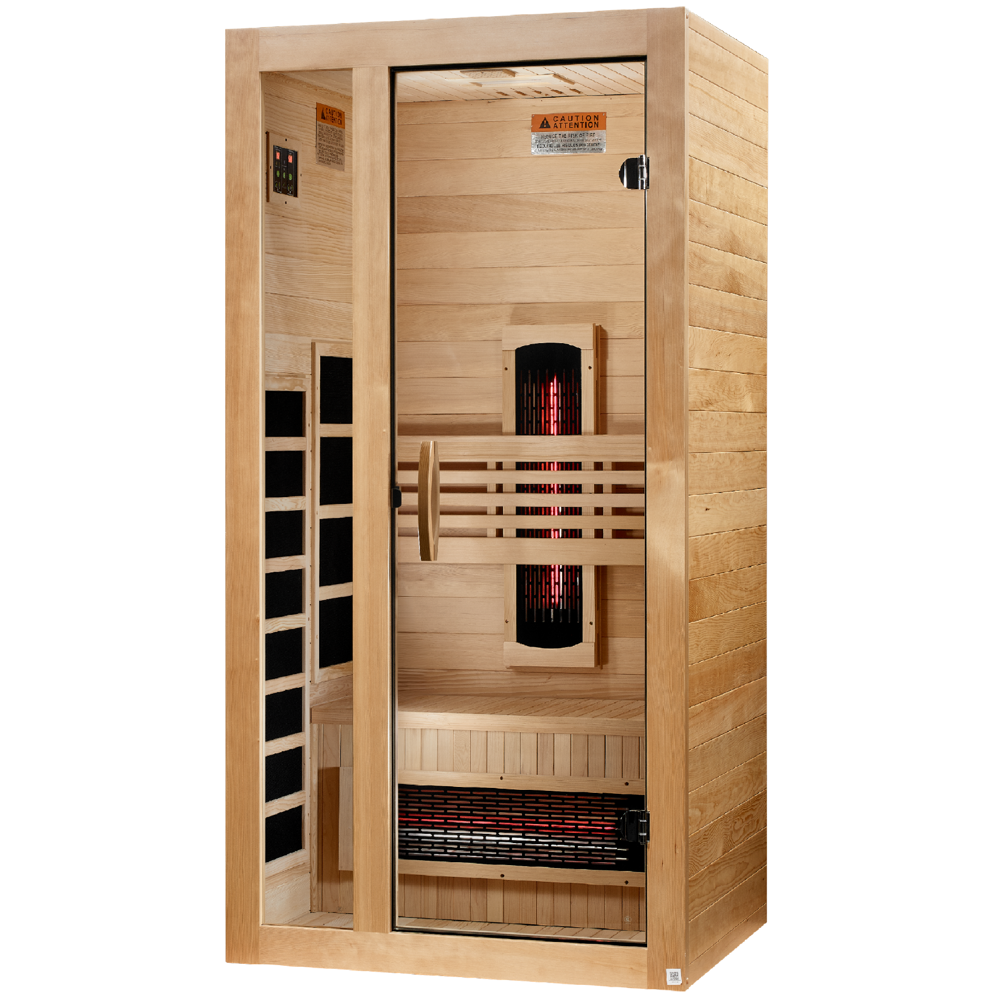 Dynamic Gracia 1-2 Person Full Spectrum Near Zero EMF FAR Infrared Sauna – DYN-6119-03 FS