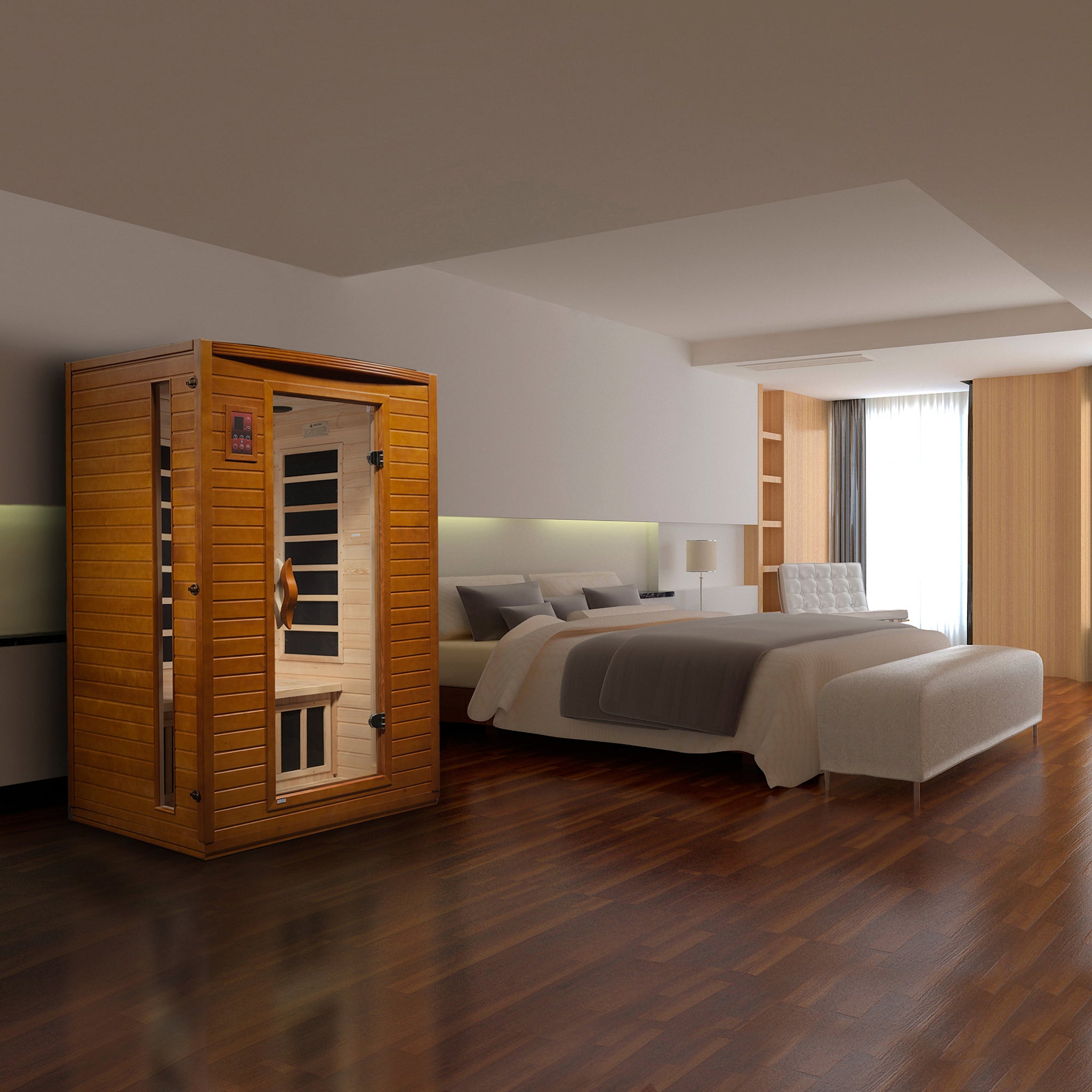 Dynamic "Versailles Elite" 2 Person Ultra Low EMF FAR Infrared Sauna (DYN-6202-03 Elite)