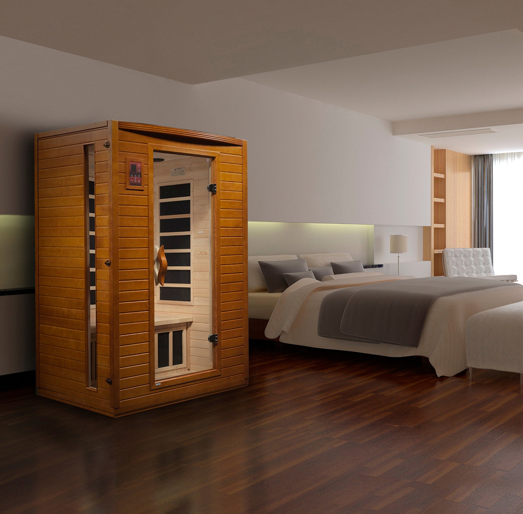 Dynamic “Versailles” 2 Person Low EMF FAR Infrared Sauna (DYN-6202-03)