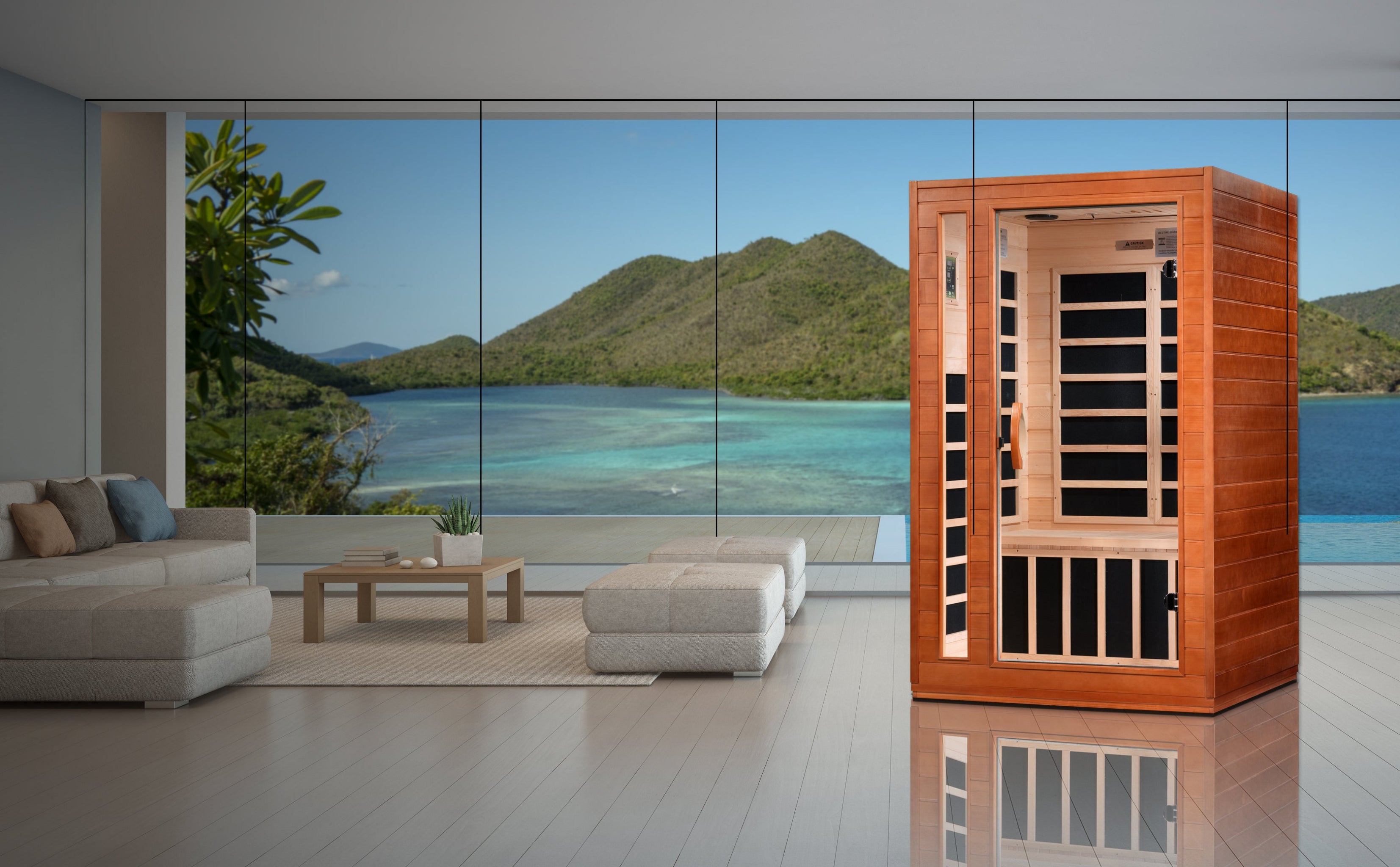 Dynamic “Cordoba Elite” 2 Person Ultra Low EMF FAR Infrared Sauna (DYN-6203-01 Elite)